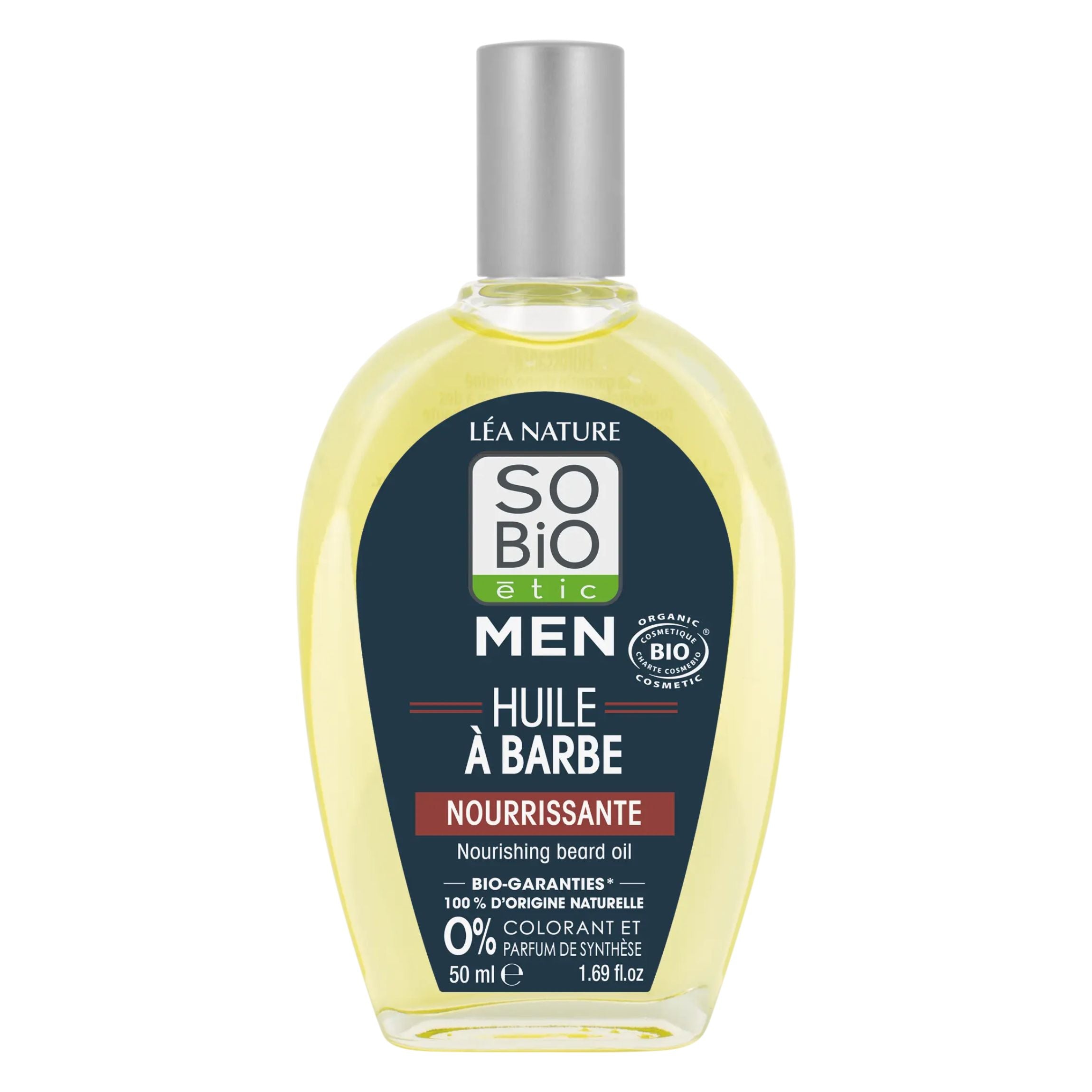 SO’BiO étic Olej pečující MEN na bradu a vousy BIO (50 ml) - vyživí a zkrotí nepoddajné vousy SO’BiO étic