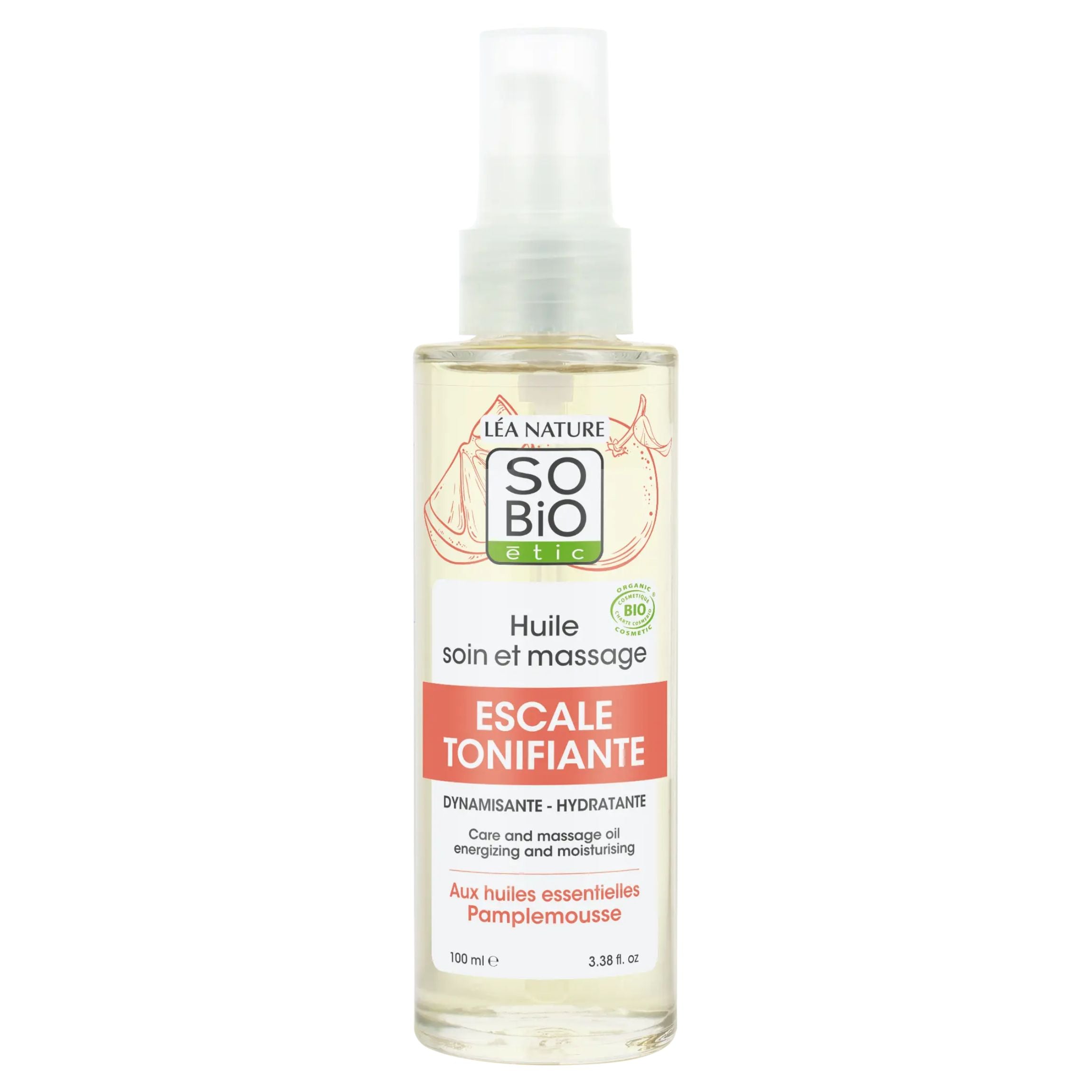 SO’BiO étic Olej tělový masážní s citrusy BIO (100 ml) - pro jemnou