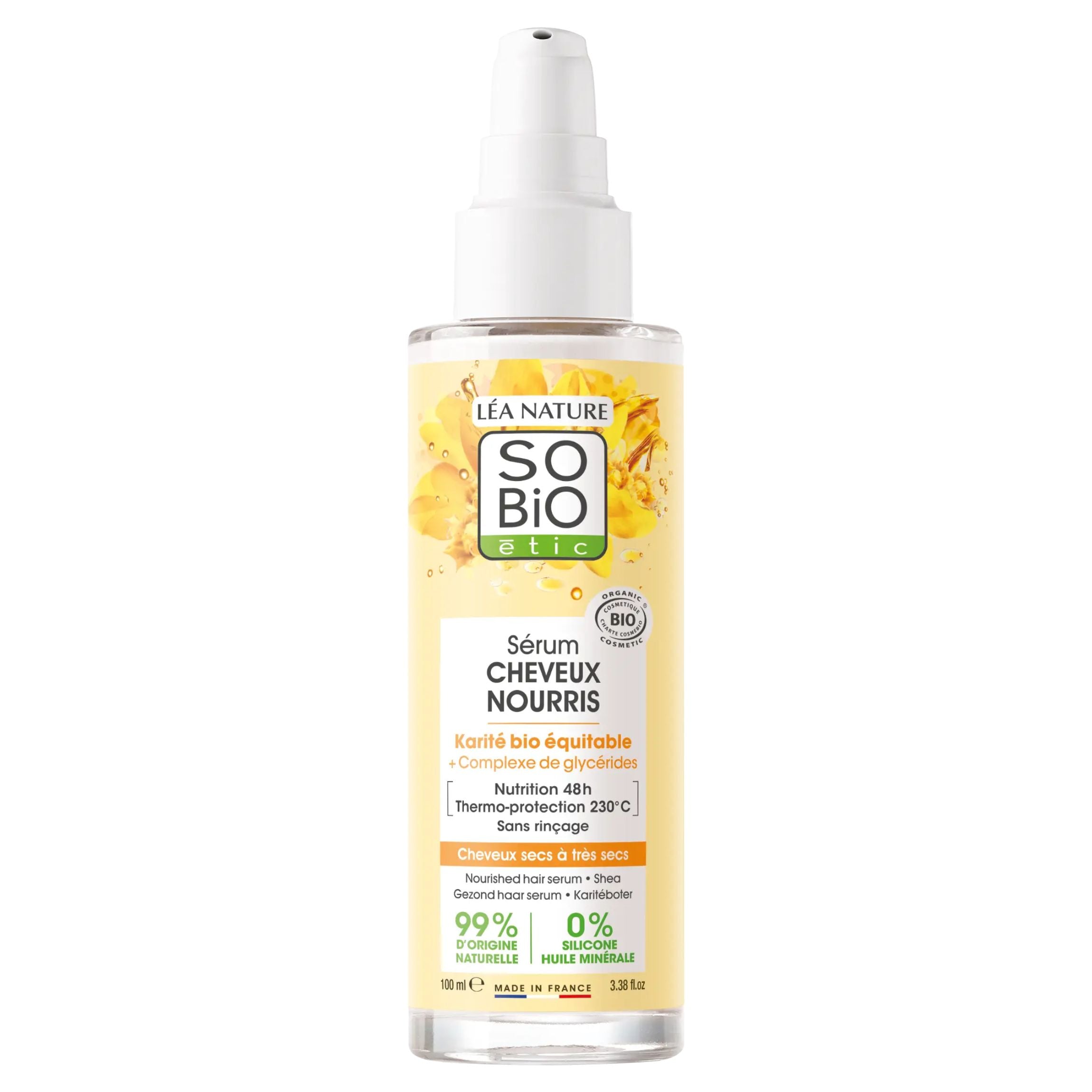 SO’BiO étic Sérum vlasové ochranné pro suché a poškozené vlasy BIO (100 ml) - pro vyživené