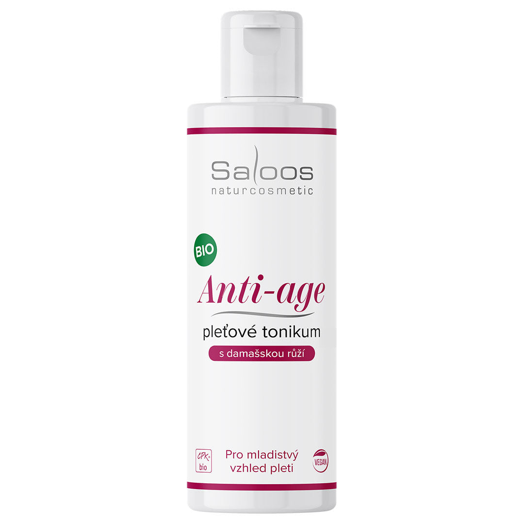 Saloos Pleťové tonikum Anti-age BIO (200 ml) - omlazení pleti s omamnou vůní růže Saloos