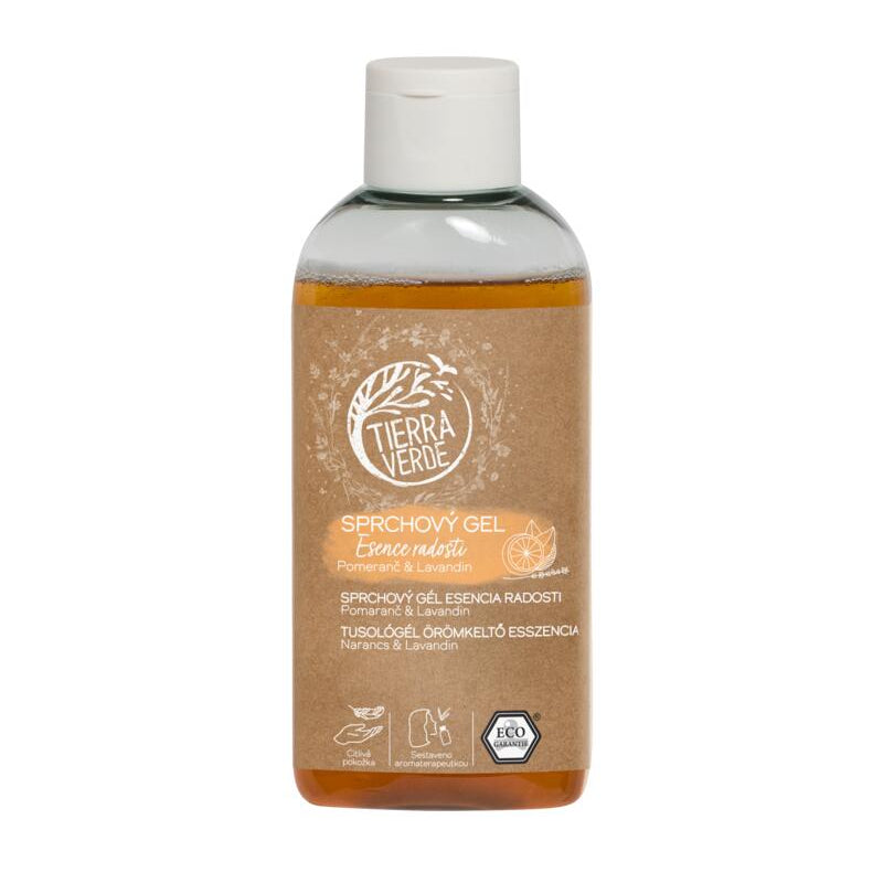 Tierra Verde Sprchový gel Esence radosti - Pomeranč & lavandin - 100 ml Tierra Verde