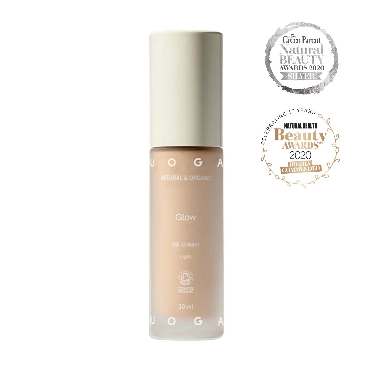 Uoga Uoga BB krém hydratační BIO (30 ml) - 664 Glow - Light - 4 odstíny pro rovnoměrnější tón pleti Uoga Uoga