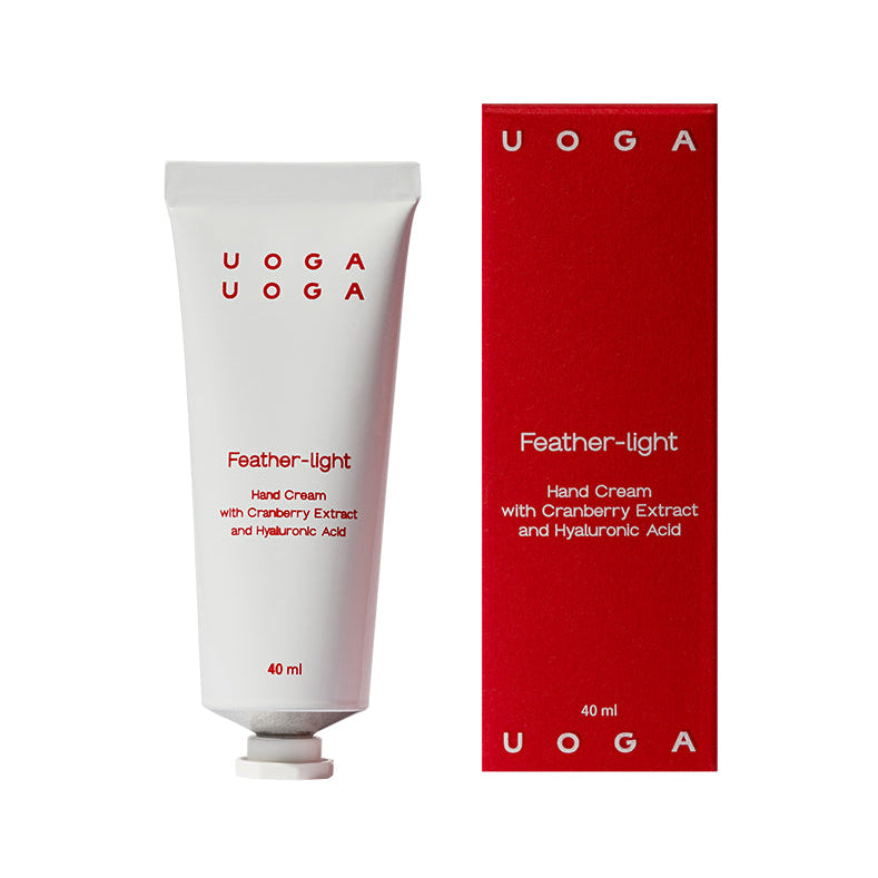 Uoga Uoga Vyživující krém na ruce Feather-light s brusinkami BIO (40 ml) - pro suchou a namáhanou pokožku Uoga Uoga