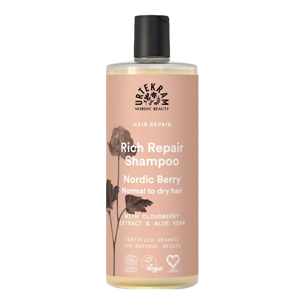 Urtekram Regenerační šampon Nordic Berry BIO - 500 ml - pro lesklé a hebké vlasy Urtekram