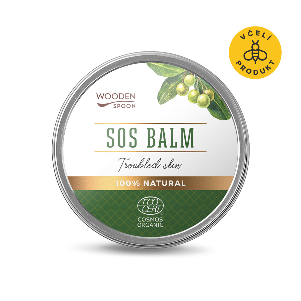 Wooden Spoon SOS balzám BIO - 15 ml - zklidňuje a regeneruje pokožku Wooden Spoon