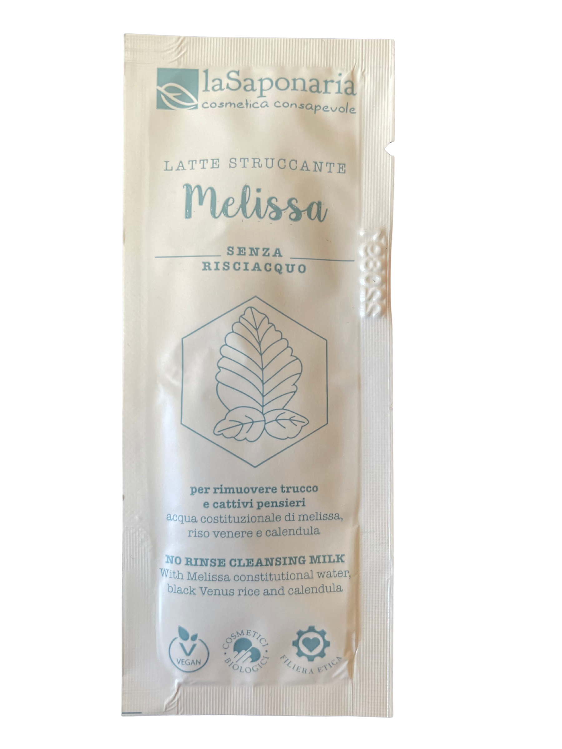 laSaponaria Čisticí pleťové mléko s meduňkou BIO - vzorek (3 ml) laSaponaria