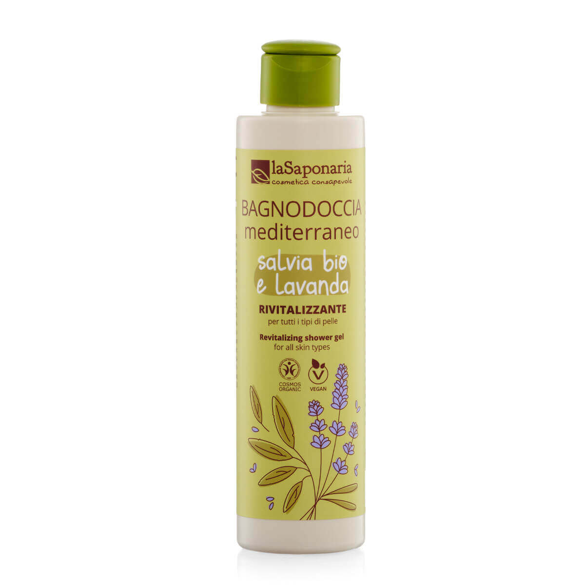 laSaponaria Středomořský sprchový gel BIO - 200 ml - se středomořskými bylinkami laSaponaria