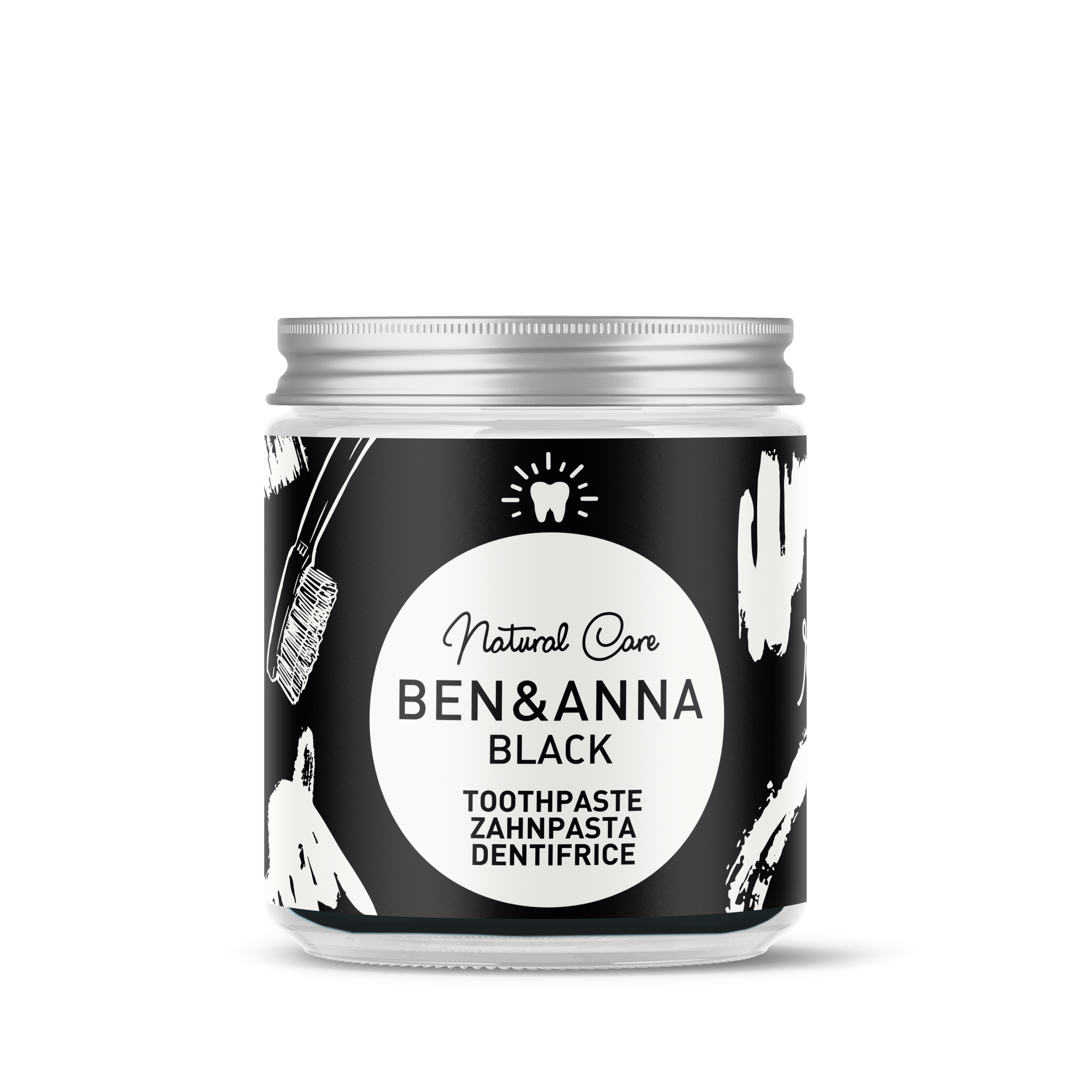 Ben & Anna Zubní pasta pro bělení zubů s aktivním uhlím (100 ml) - bez obsahu fluoridu Ben & Anna