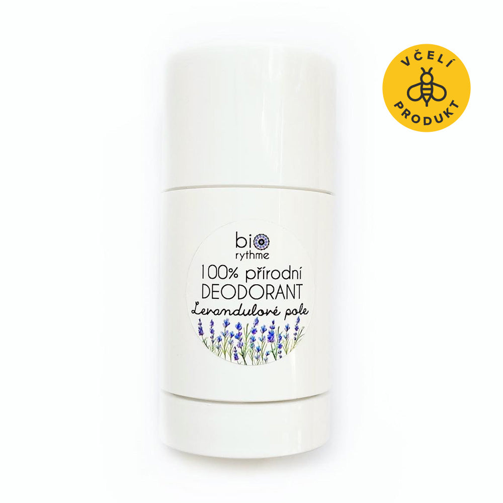 Biorythme Tuhý deodorant Levandulové pole - 80 g - s čistou levandulovou silicí Biorythme