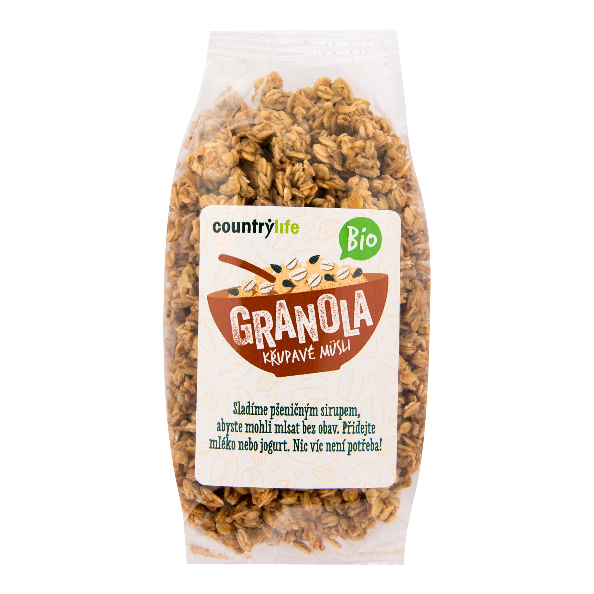 Country Life Granola - Křupavé müsli BIO (350 g) - slazeno pšeničným sirupem Country Life
