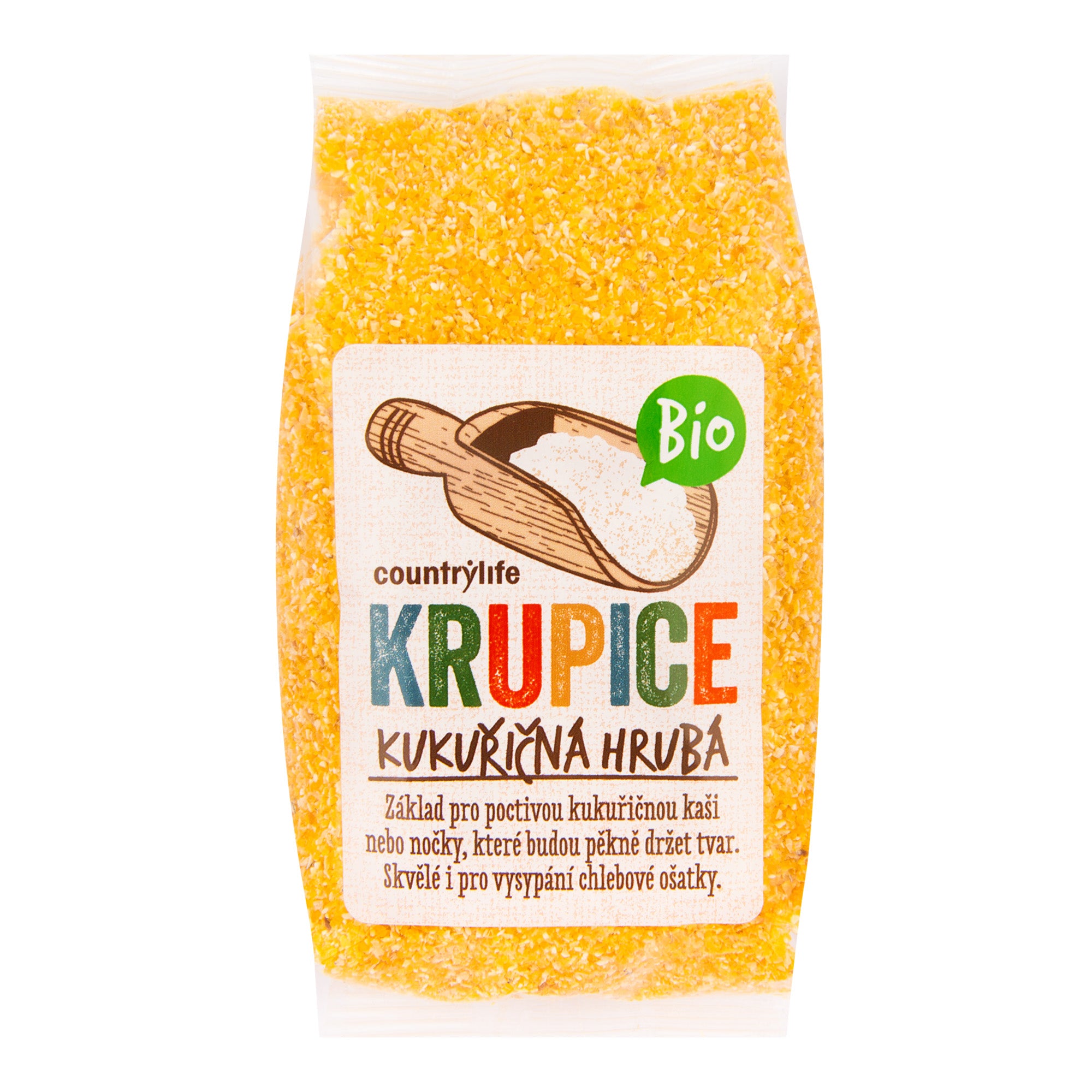 Krupice kukuřičná hrubá 400 g BIO   COUNTRY LIFE Country Life
