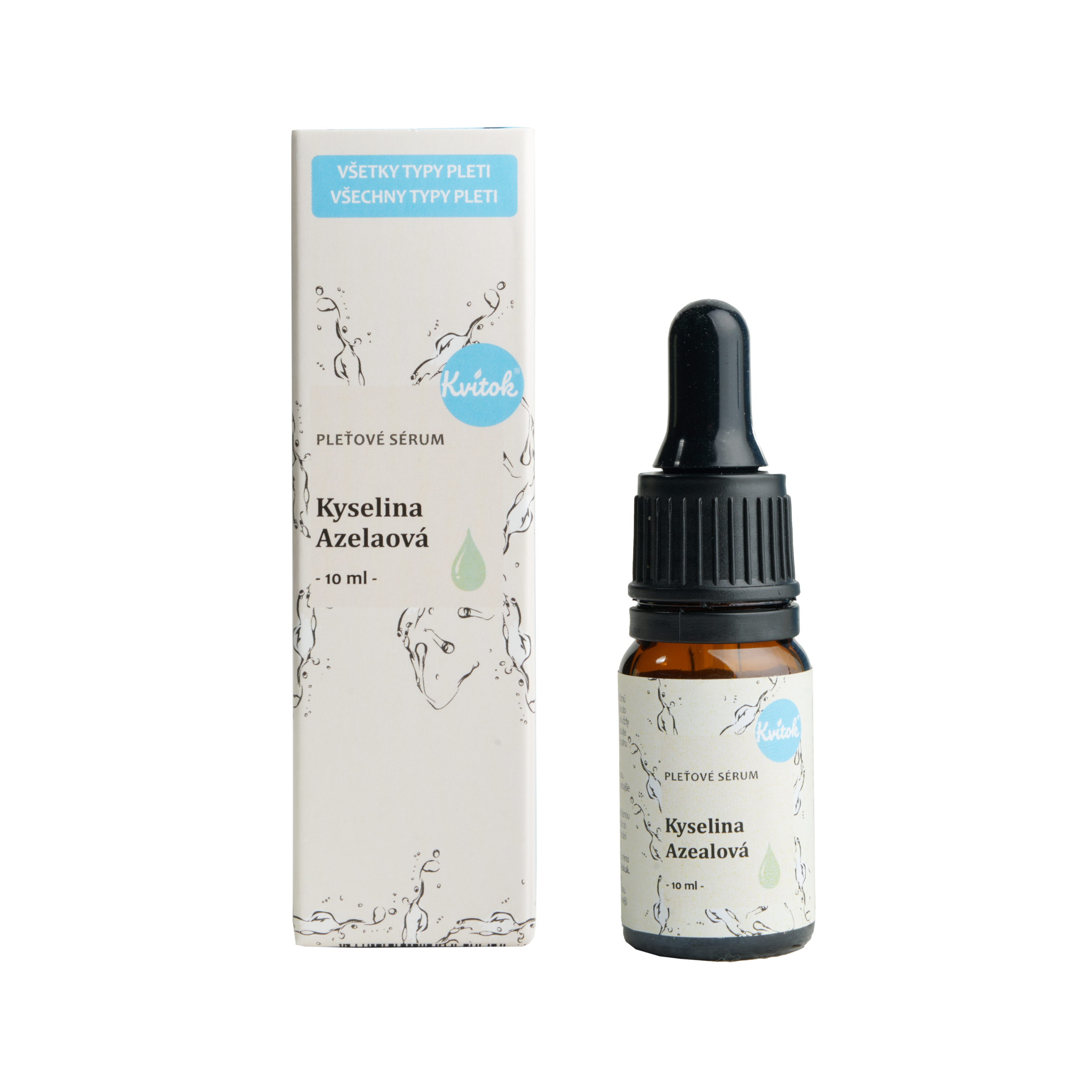 Kvitok Pleťové sérum - Kyselina azelaová (10 ml) - pro problematickou a aknózní pleť Kvitok