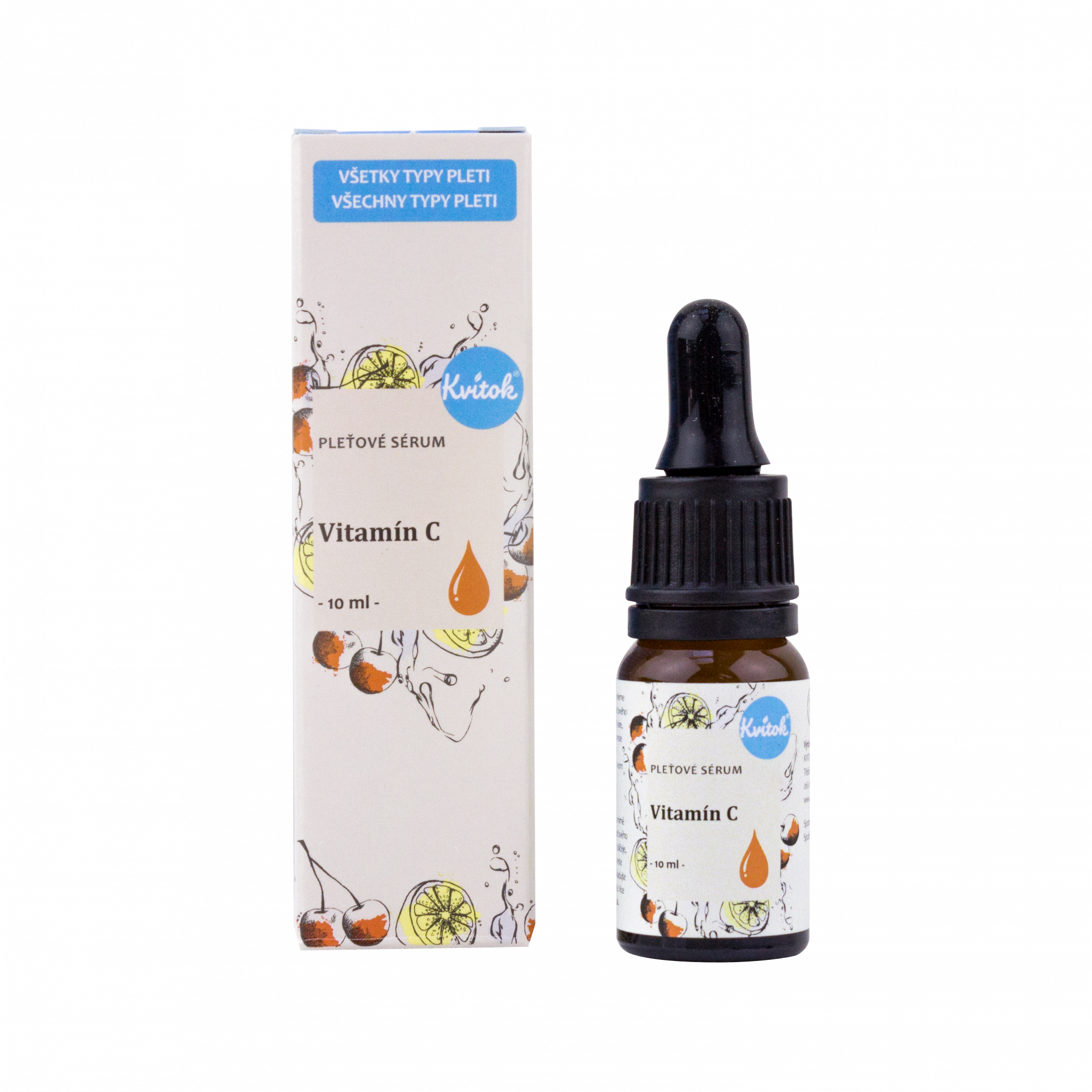 Kvitok Pleťové sérum - Vitamin C - 10 ml - anti-aging účinky Kvitok