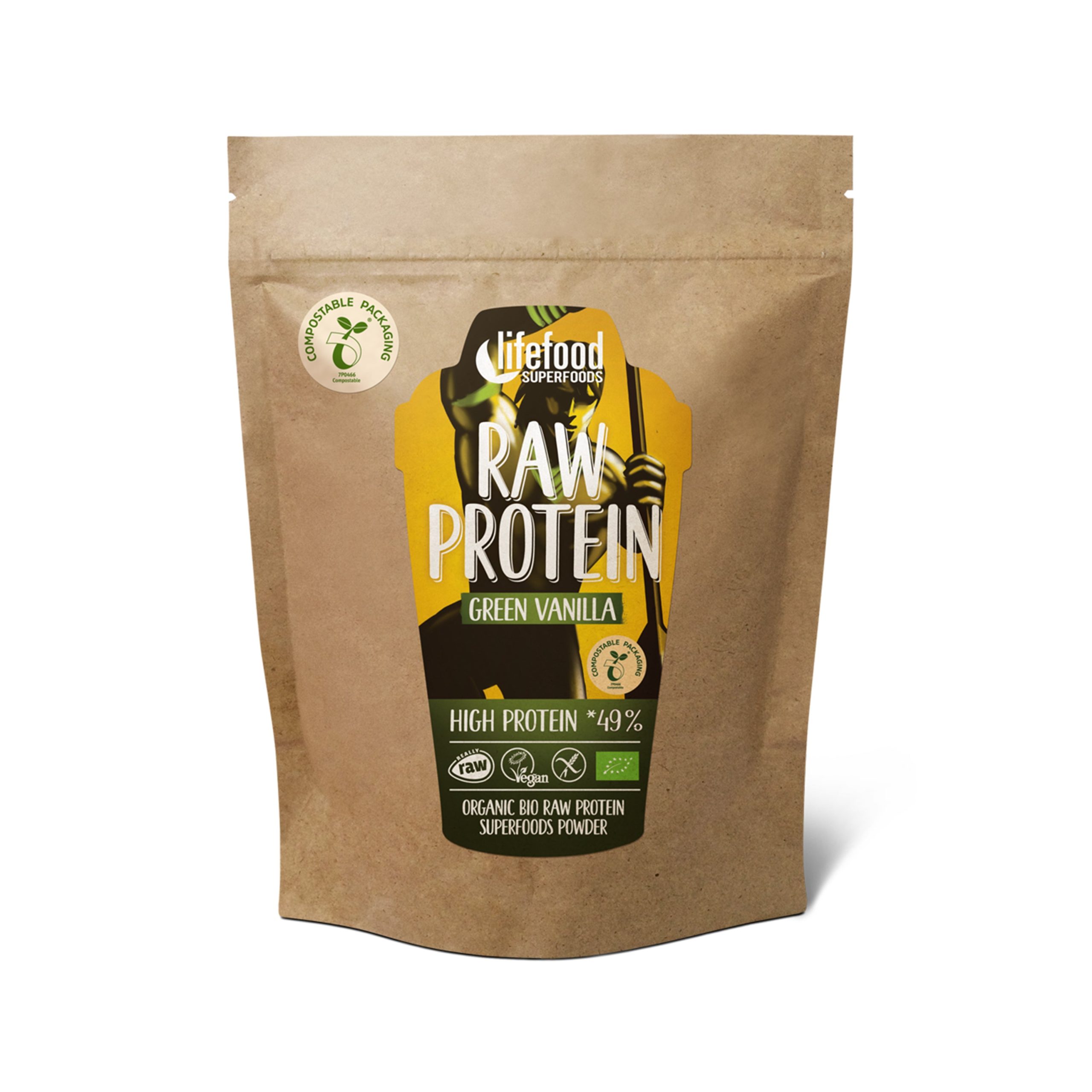 Lifefood Protein vanilkový s mladým ječmenem RAW BIO (450 g) - veganský protein bez umělých sladidel Lifefood