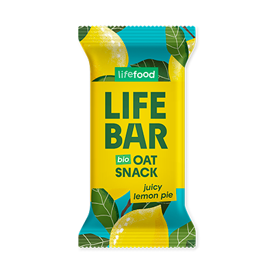 Lifefood Tyčinka Lifebar Oat Snack Citron BIO (40 g) - bez lepku Lifefood