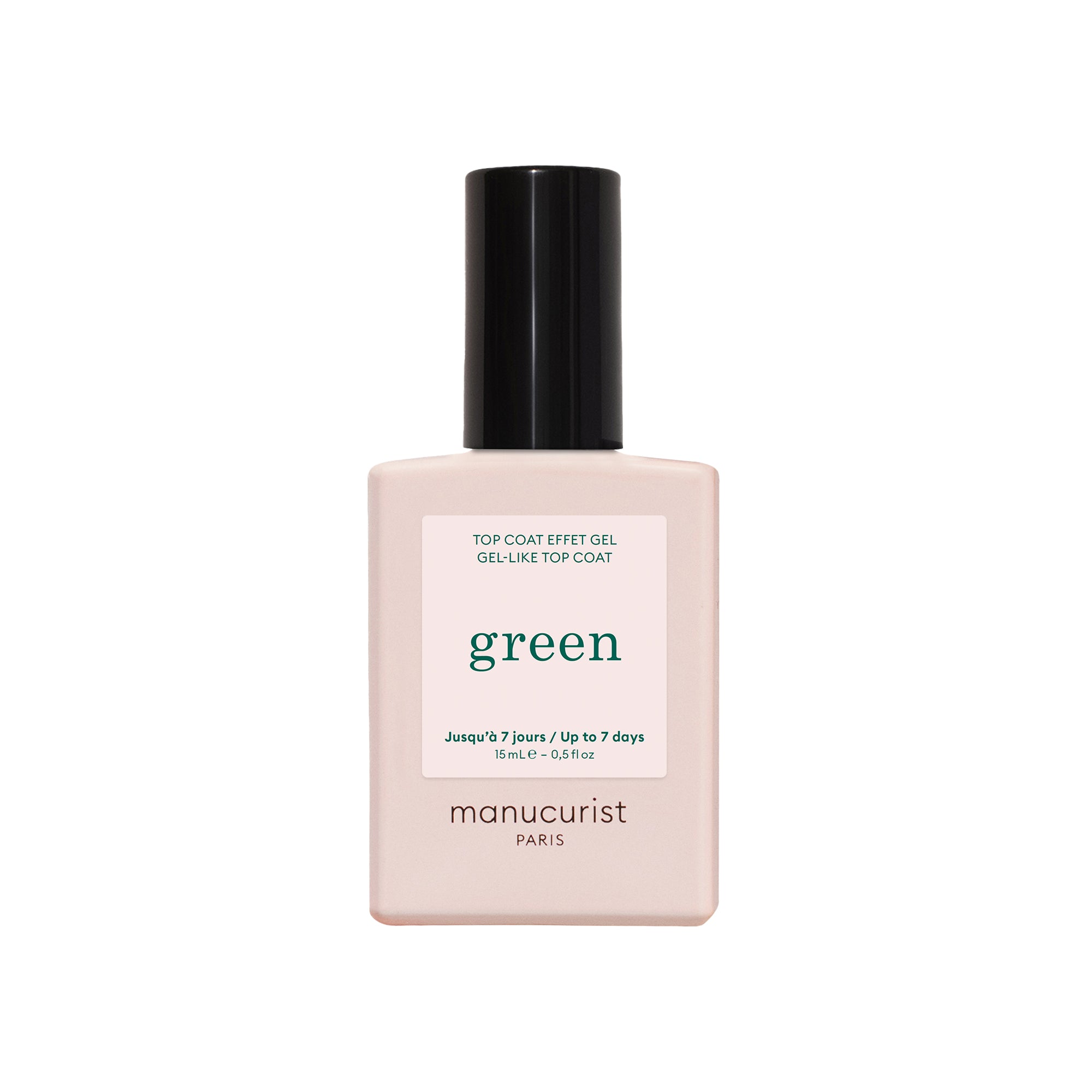 Manucurist Green schnoucí lak na nehty vrchní - Gel Like Top Coat (15 ml) - efekt gelových nehtů Manucurist