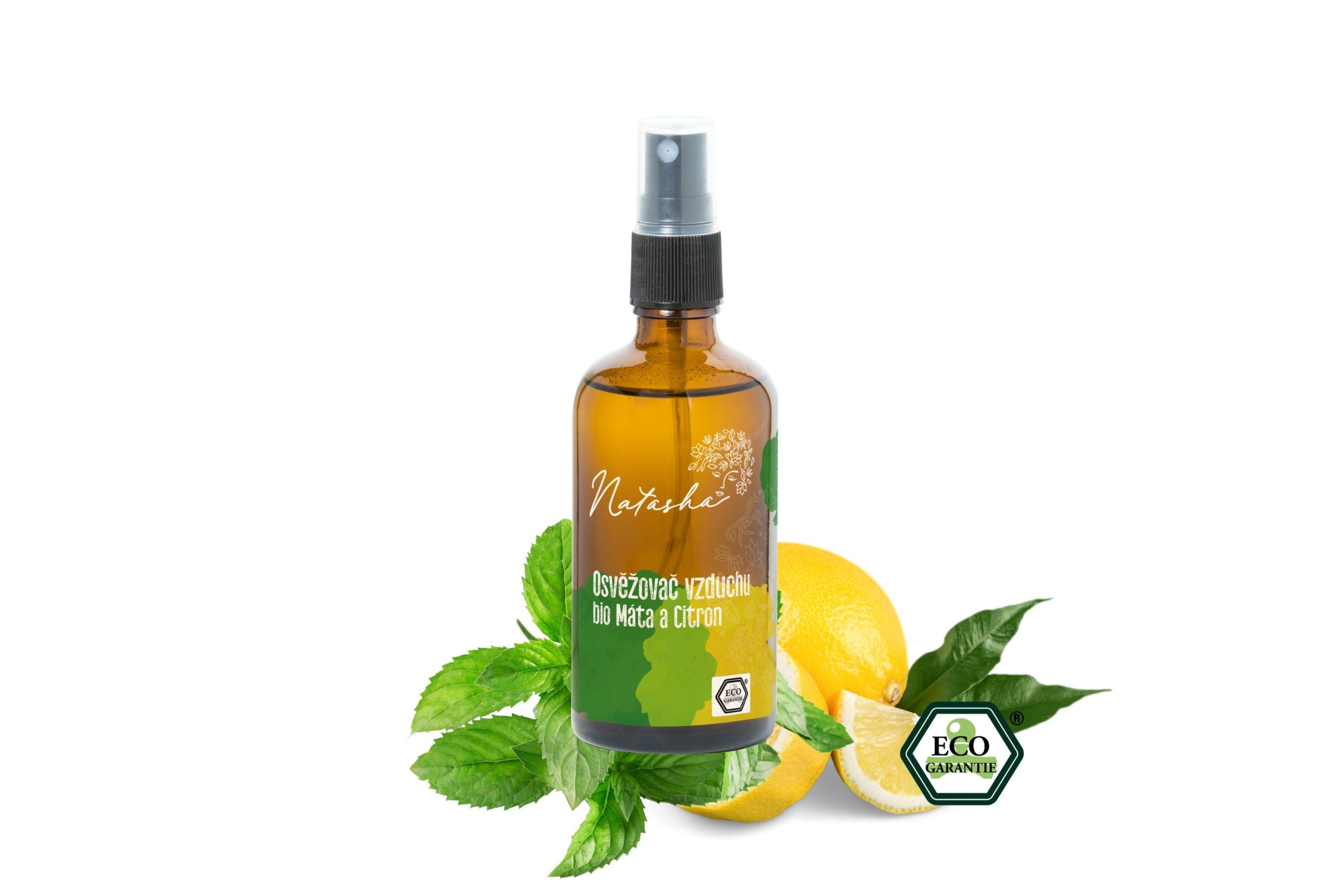 Natasha Osvěžovač vzduchu - Máta s citronem (100 ml) - zmírní stres a napětí Natasha