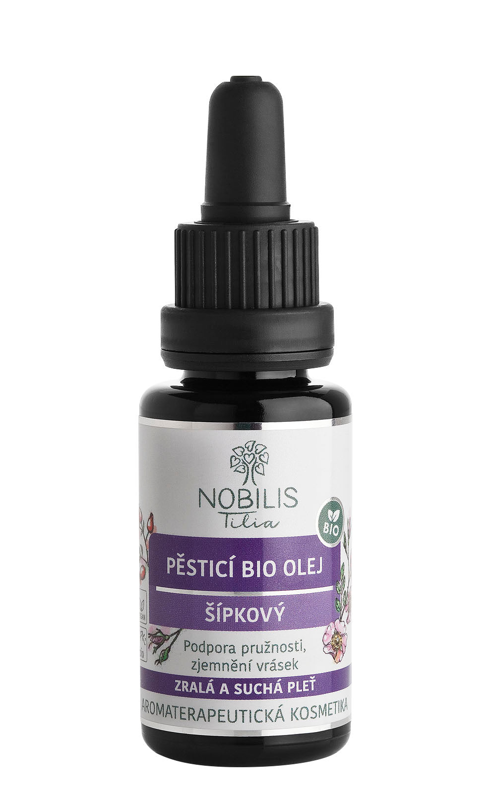 Nobilis Tilia Pěsticí šípkový olej BIO (20 ml) - vyživuje pleť v každém věku Nobilis Tilia