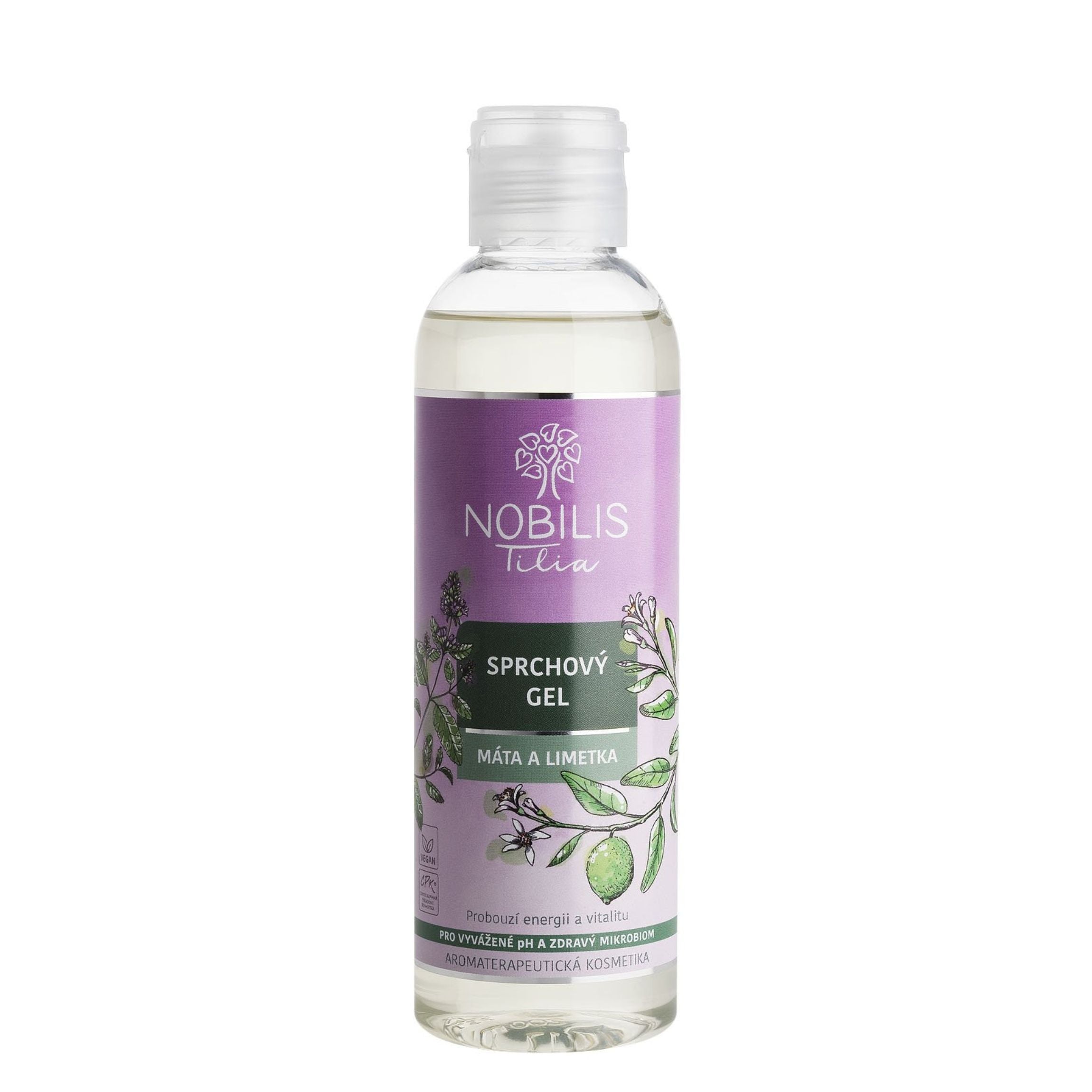 Nobilis Tilia Sprchový gel Máta a limetka (200 ml) - s probiotickou složkou Nobilis Tilia