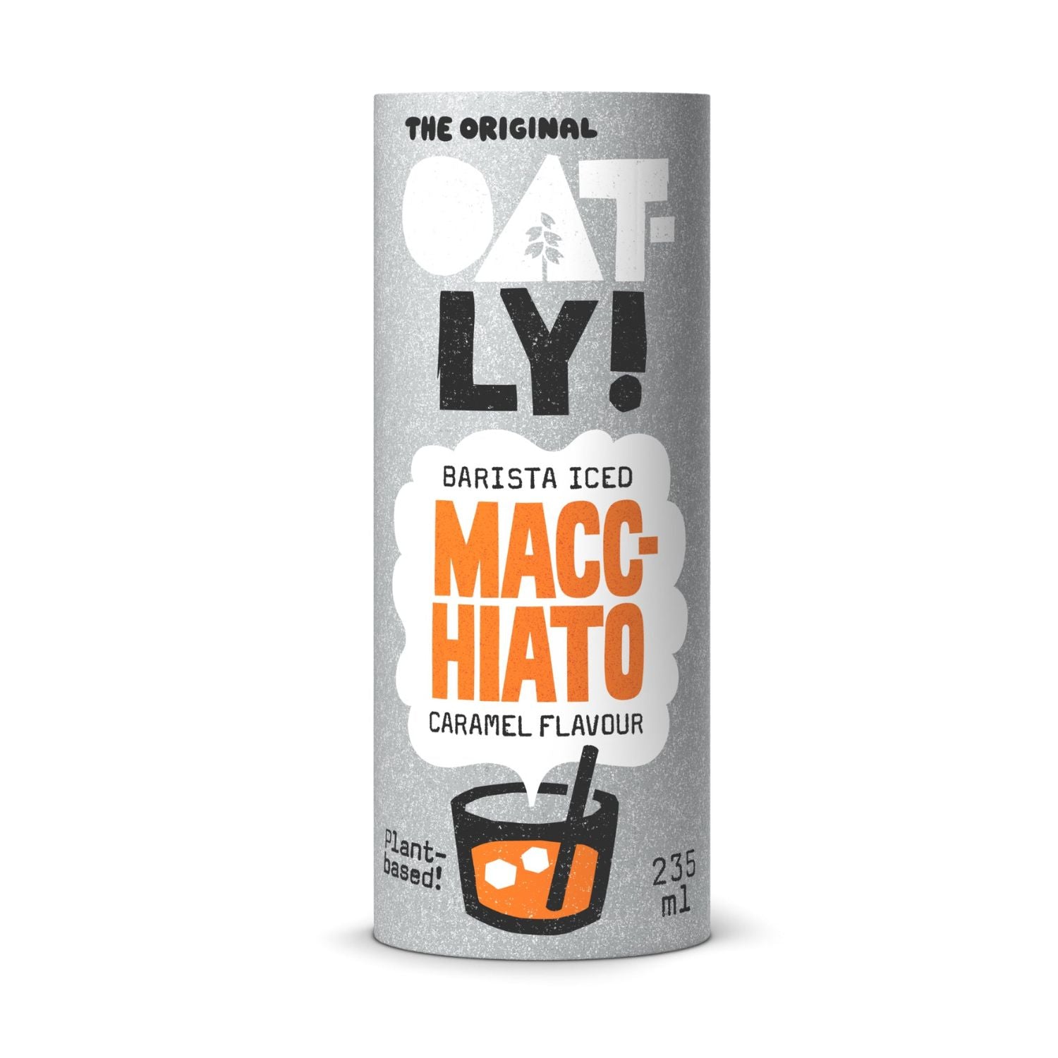 Oatly! Nápoj ovesný Barista Iced Macchiato s příchutí karamelu (235 ml) - rychlé osvěžení nejen do horkých dnů Oatly!