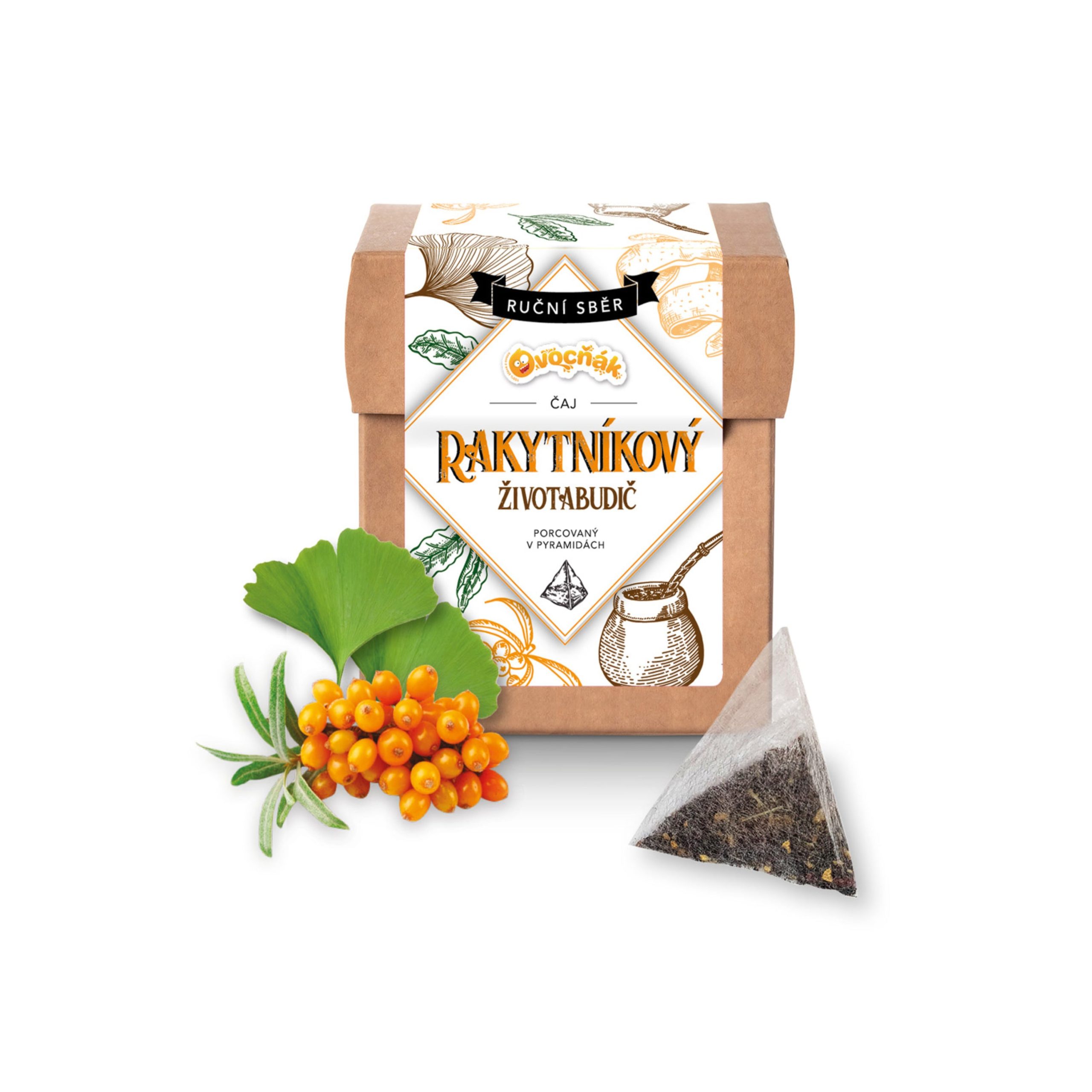 Ovocňák Čaj rakytníkový Životabudič (12 x 4 g) Ovocňák