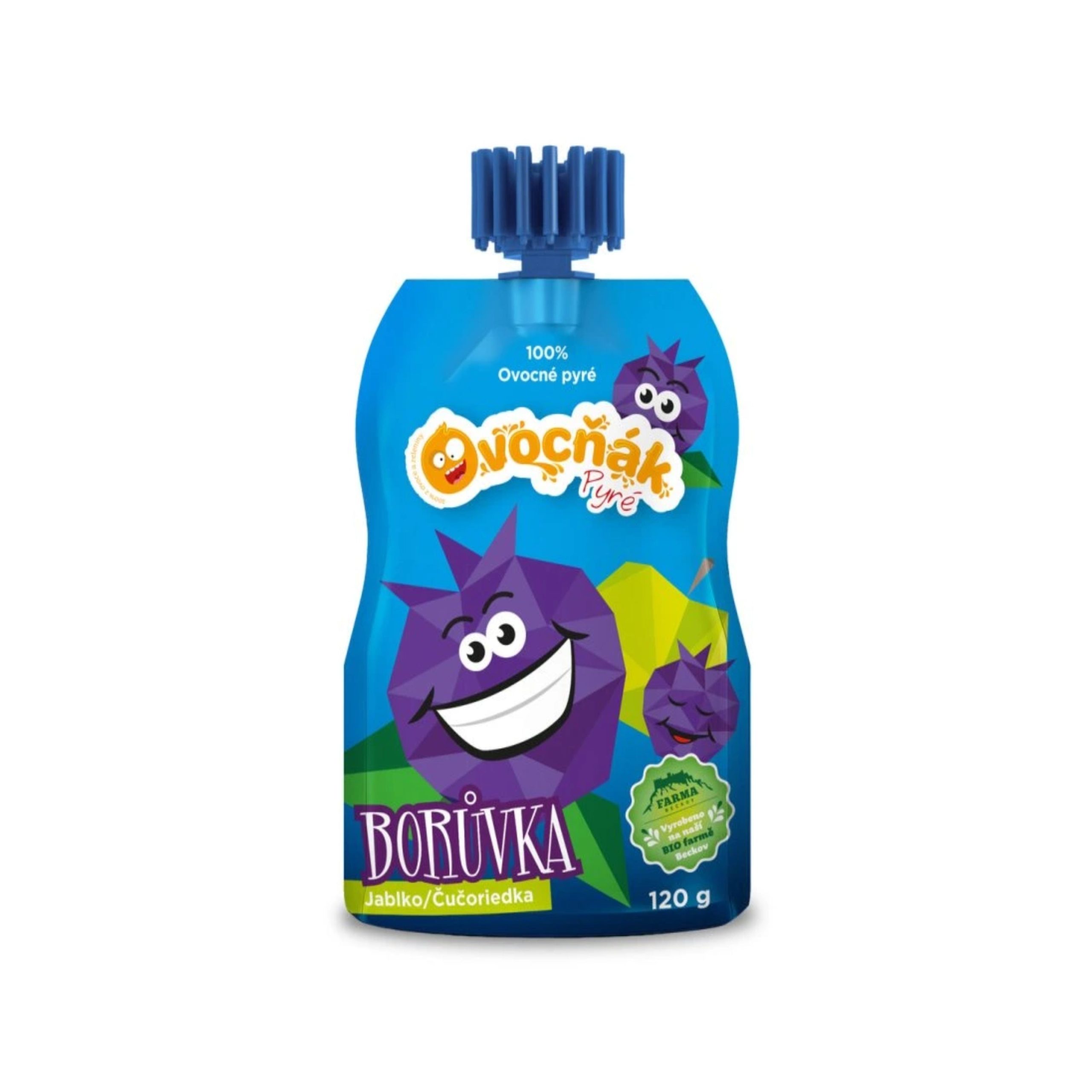 Ovocňák Kapsička jablko-borůvka (120 g) Ovocňák