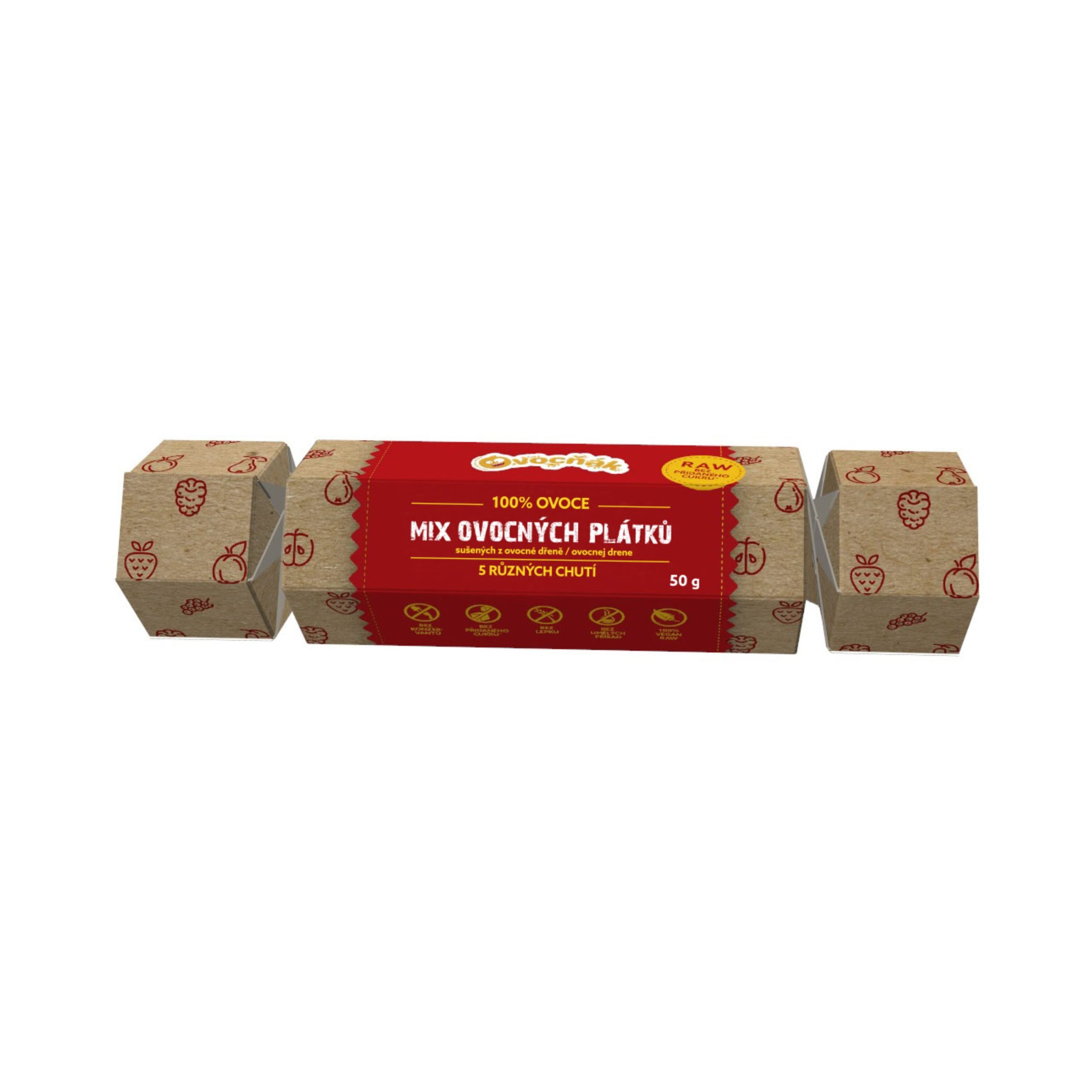Ovocňák Mix ovocných plátků - Bonbón (5 x 10 g) Ovocňák