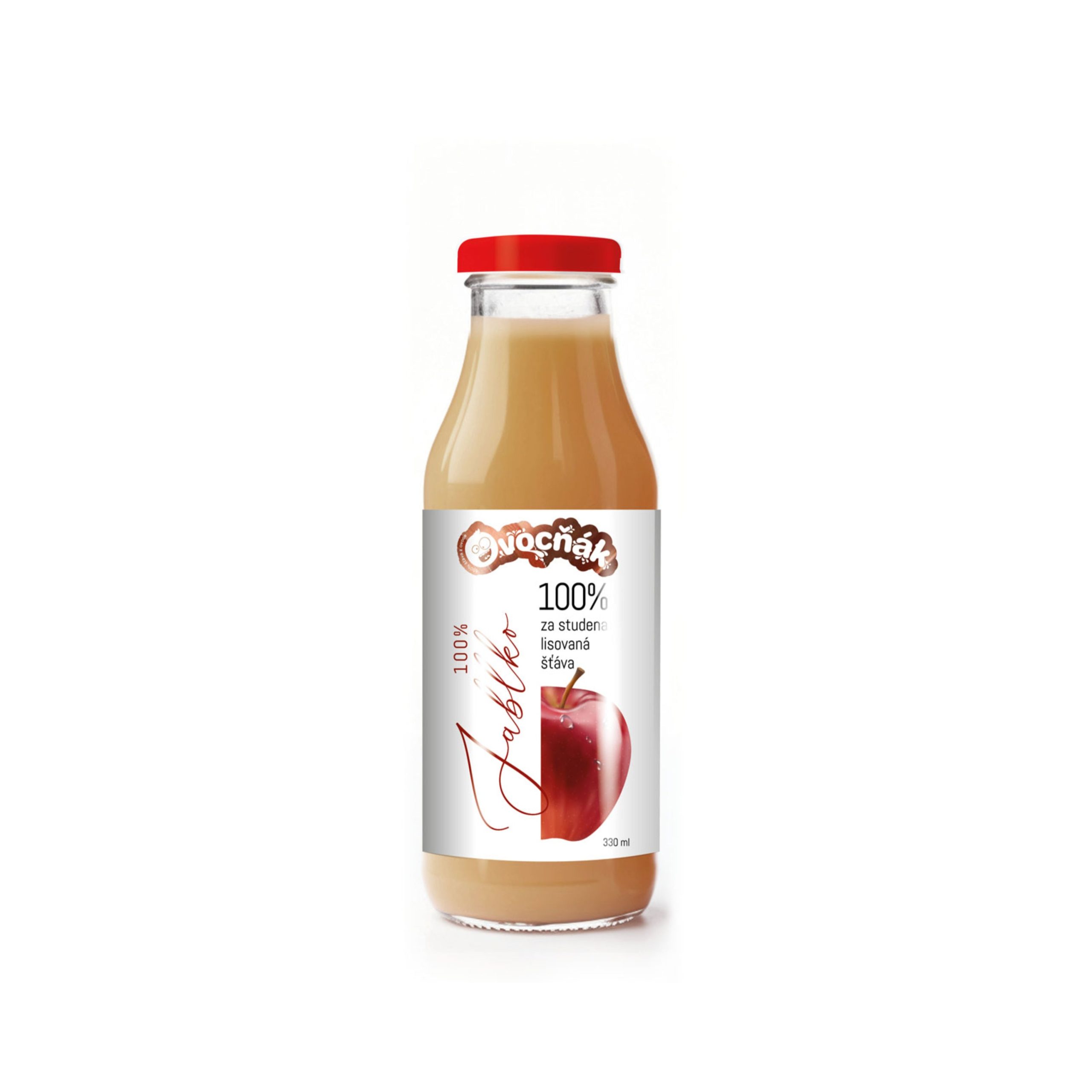 Ovocňák Mošt ovocný jablko 100 % - sklo (330 ml) Ovocňák