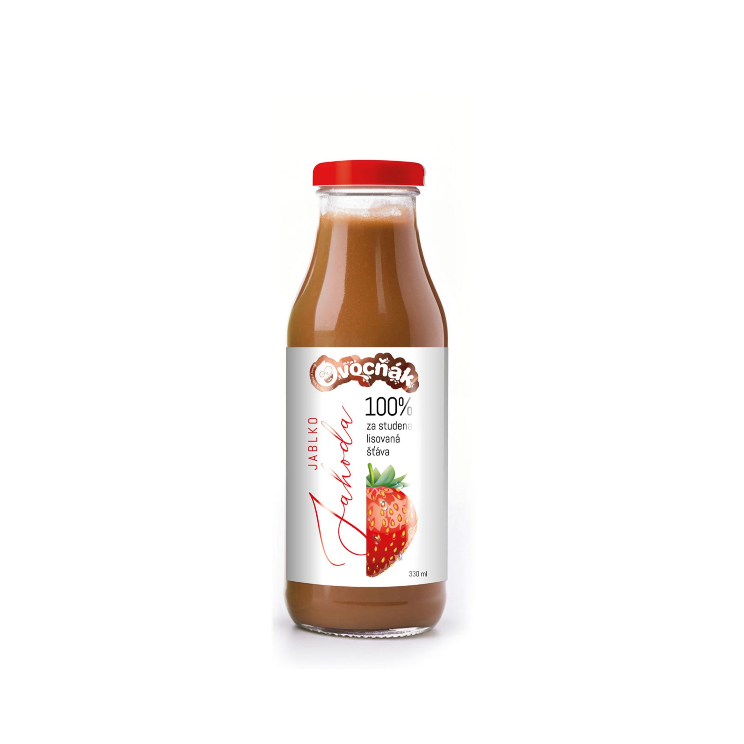 Ovocňák Mošt ovocný jablko-jahoda - sklo (330 ml) Ovocňák