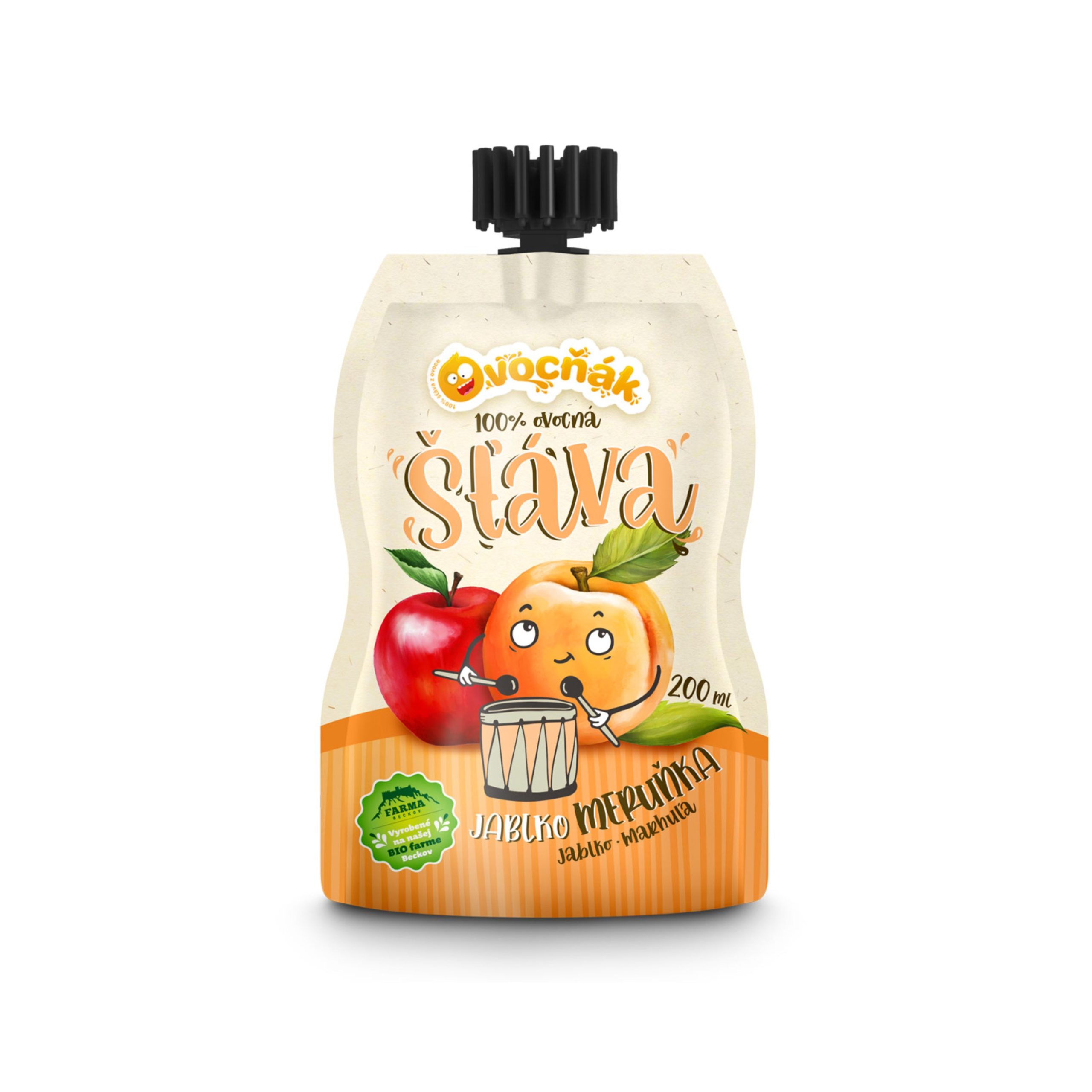 Ovocňák Mošt ovocný jablko-meruňka (200 ml) Ovocňák