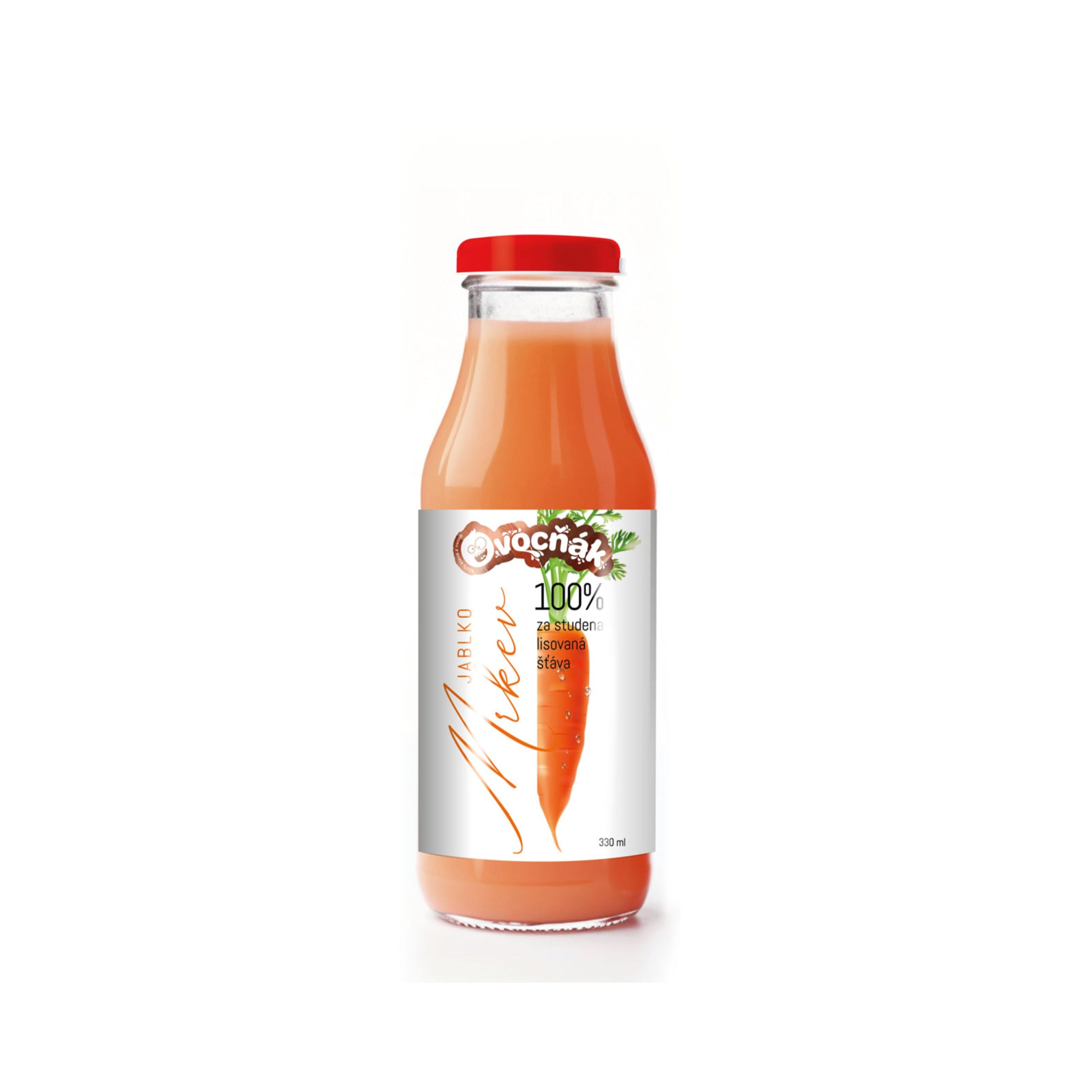 Ovocňák Mošt ovocný jablko-mrkev - sklo (330 ml) Ovocňák