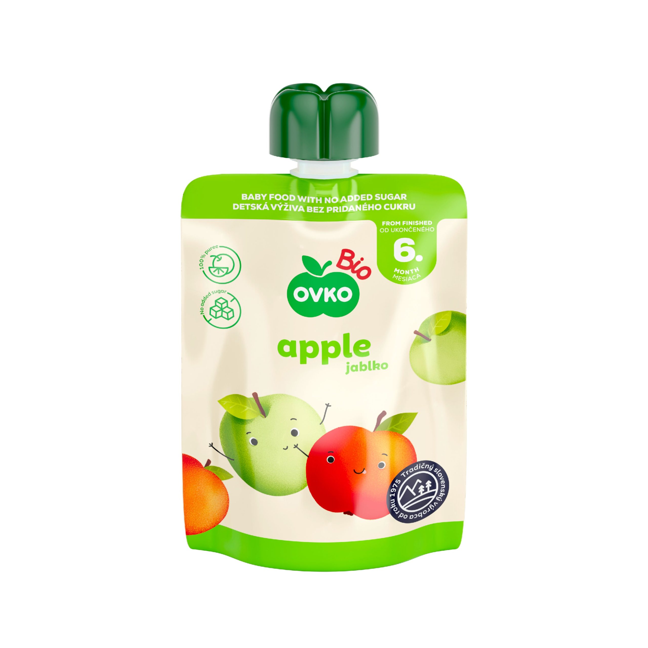 Příkrm jablko - kapsička 90 g BIO   OVKO Novofruct