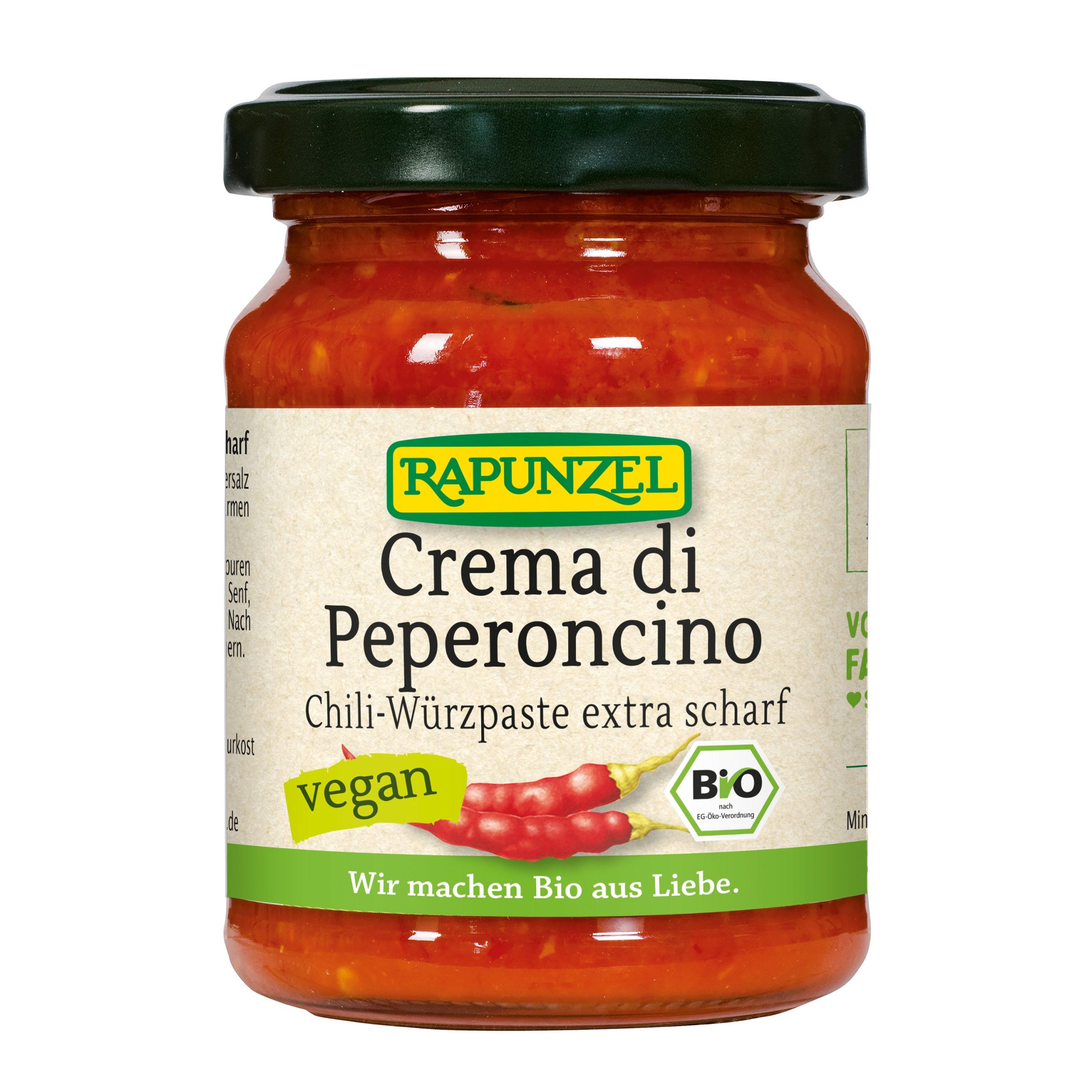 Rapunzel Krém feferonkový extra pálivý BIO (120 g) - z čerstvých italských chilli papriček Rapunzel