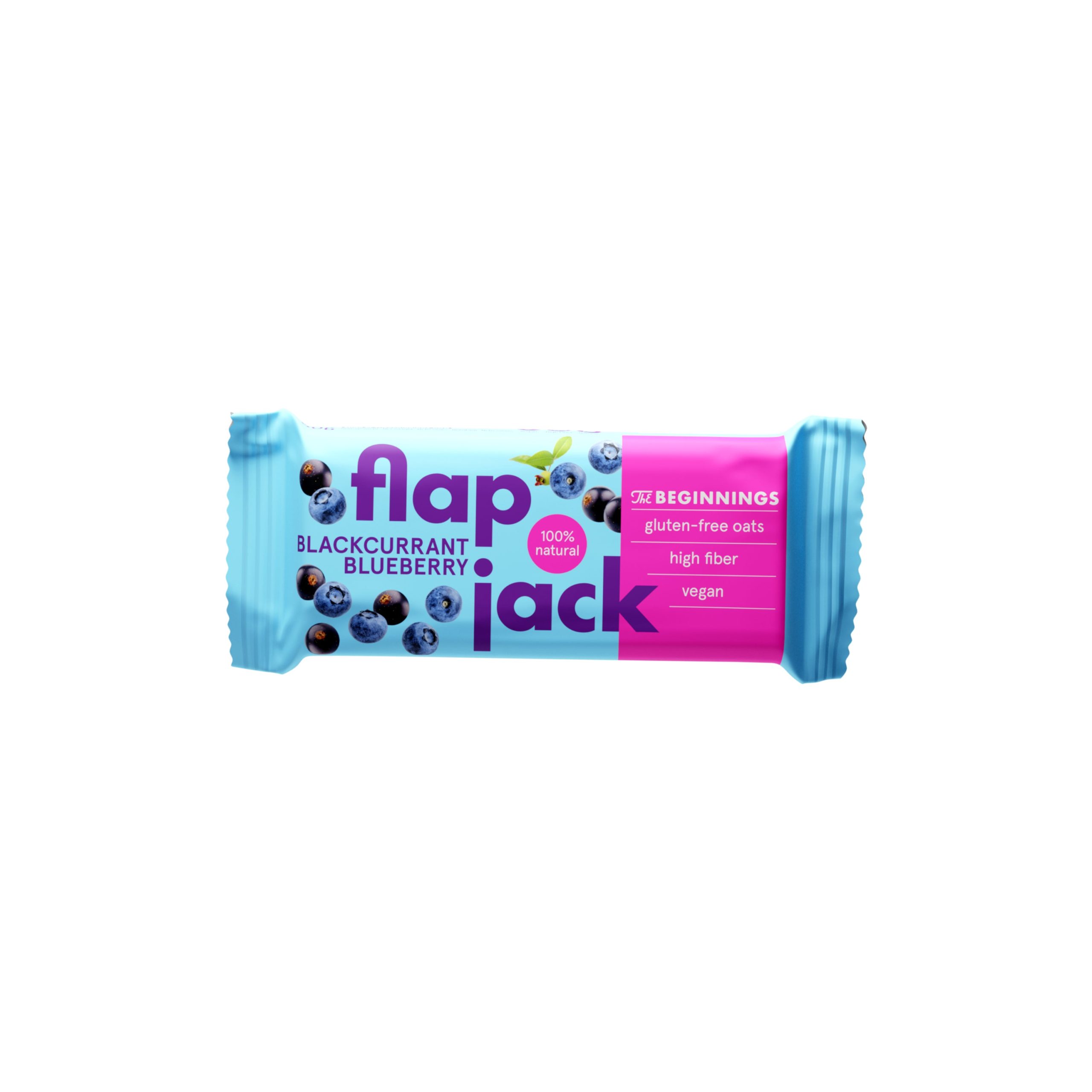 The Beginnings Flapjack ovesný černý rybíz a borůvka bezlepkový (60 g) - chuť léta The Beginnings