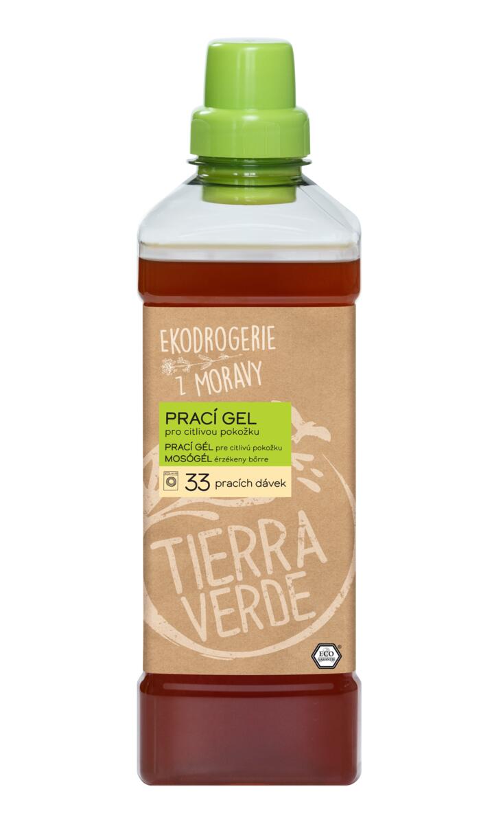 Tierra Verde Prací gel pro citlivou pokožku - 1 l - ideální pro ekzematiky