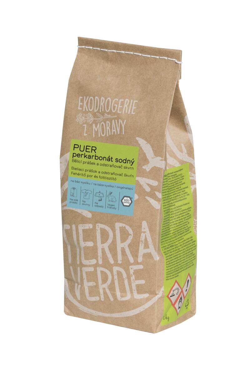 Tierra Verde Puer - bělicí perkarbonát sodný - 1 kg - zip sáček - univerzální čistič Tierra Verde