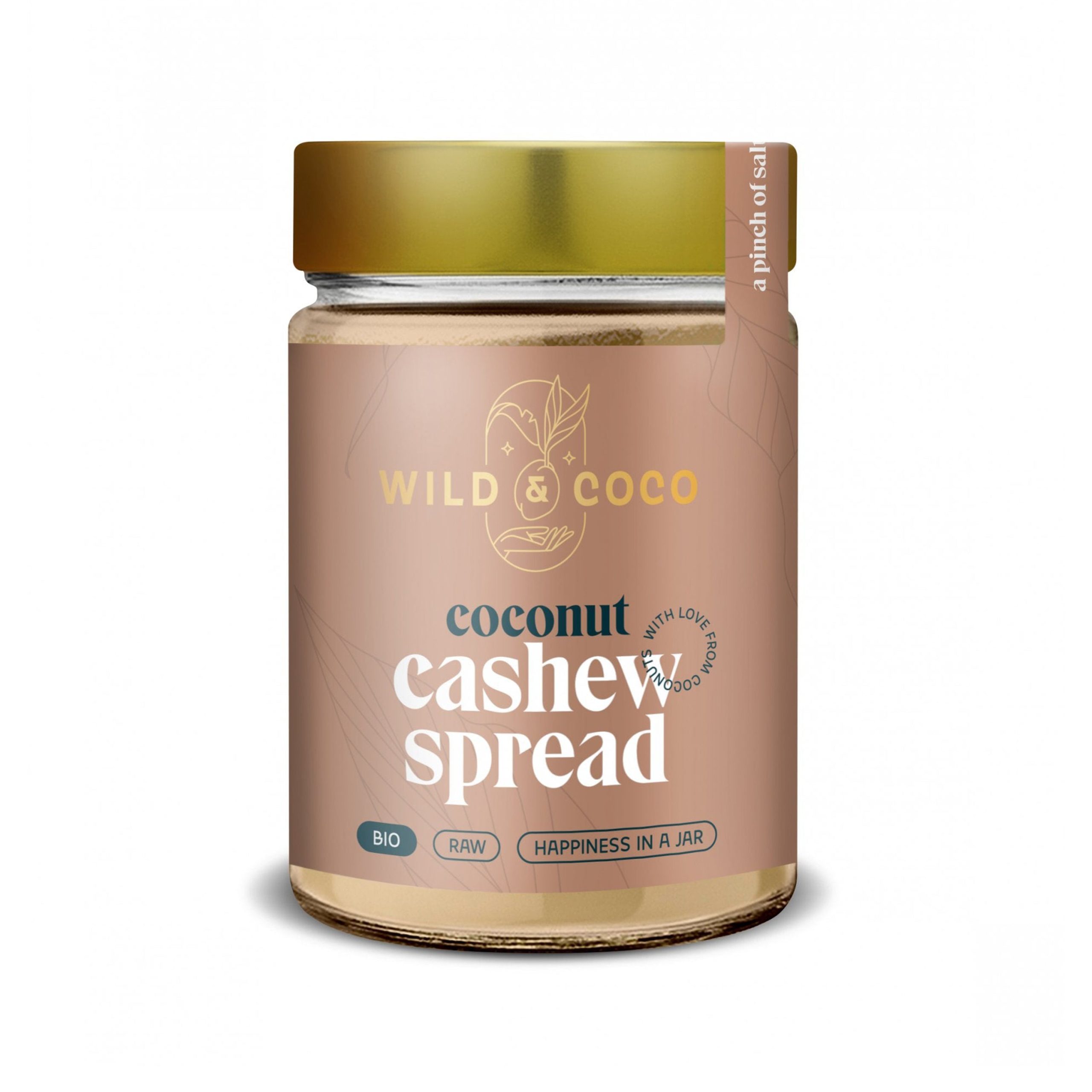 Wild & Coco Pomazánka kokosová s kešu BIO (300 g) - s kokosovým cukrem a špetkou soli Wild & Coco