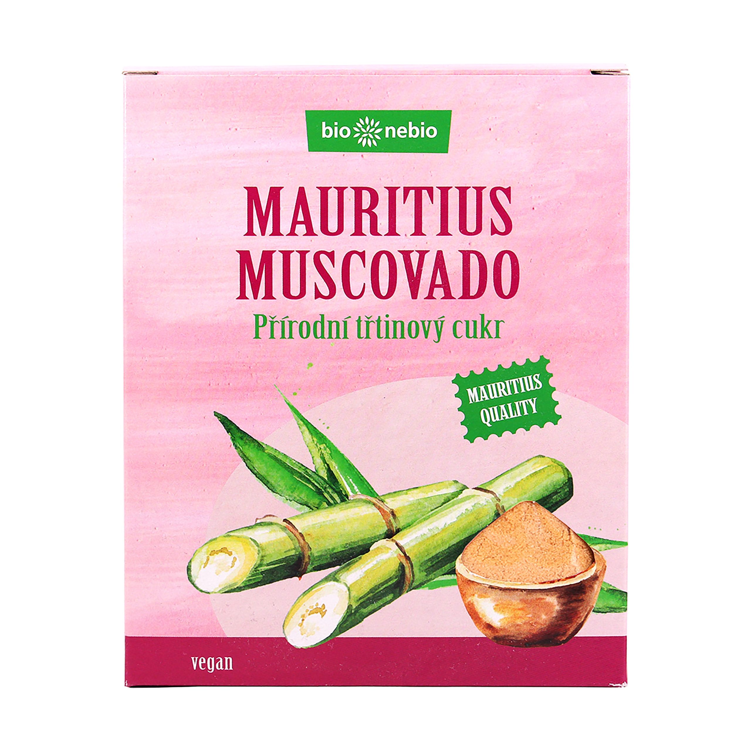 Bio nebio Cukr třtinový muscovado (400 g) - do pečení přidá karamelový třtinový tón Bio nebio