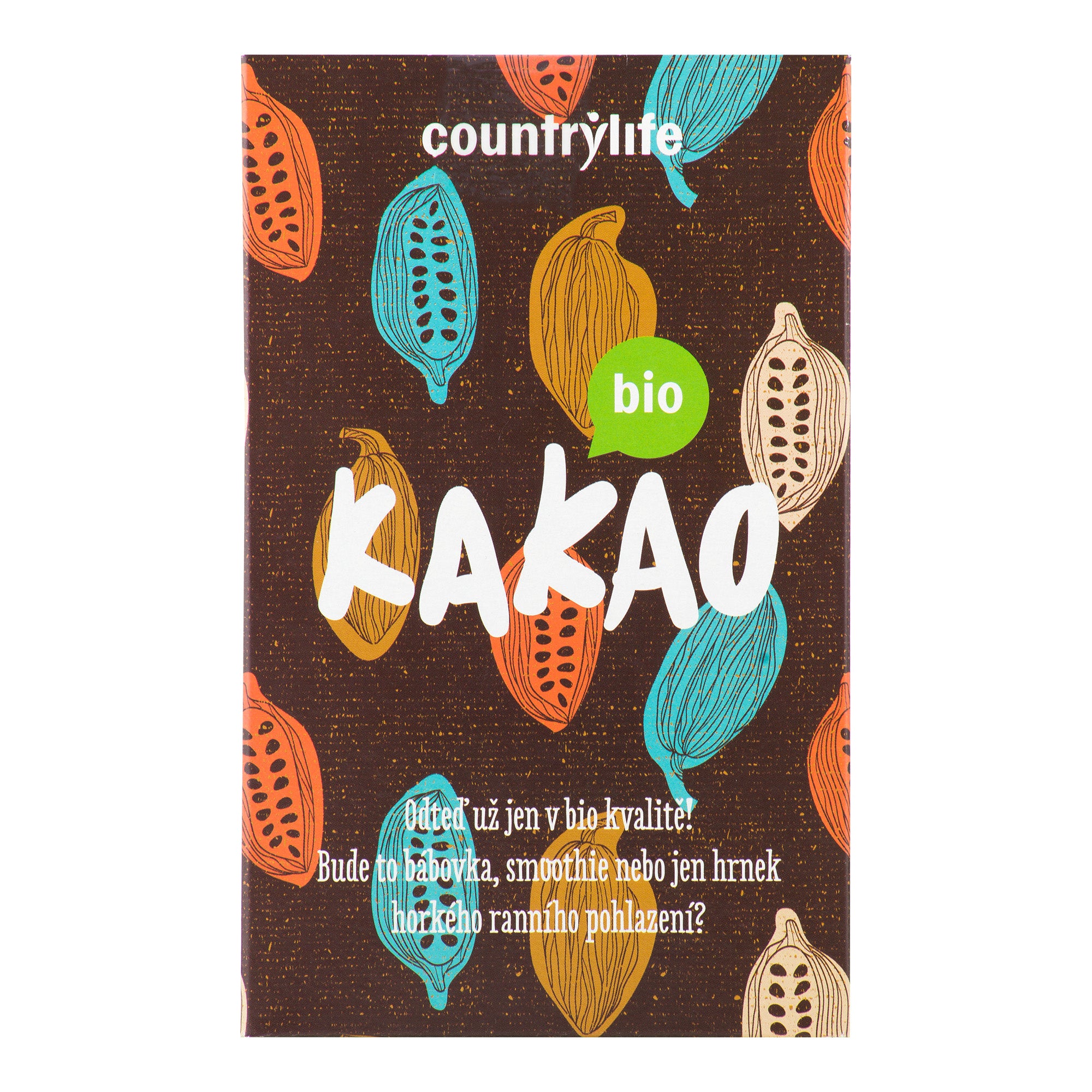 Country Life Kakao BIO (150 g) - pro přípravu kvalitního nápoje