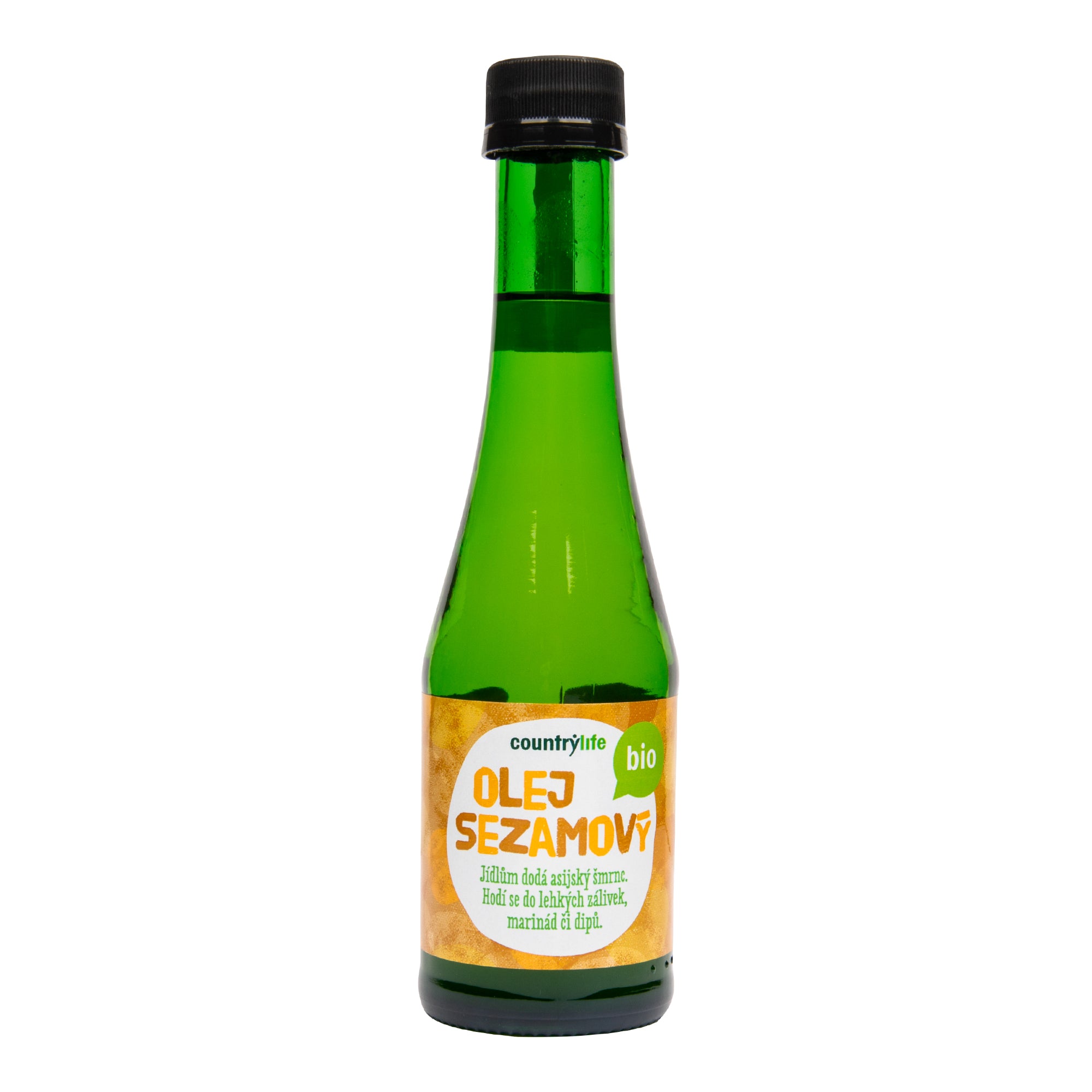 Country Life Olej sezamový BIO (200 ml) - pro asijskou kuchyni a finální dochucení jídel Country Life