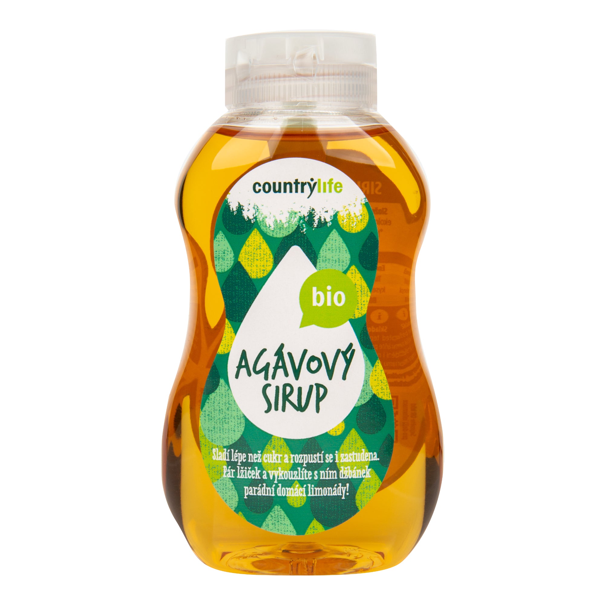 Country Life Sirup agávový BIO (250 ml/345 g) - nejsladší ze všech sirupů i pro studenou kuchyni Country Life