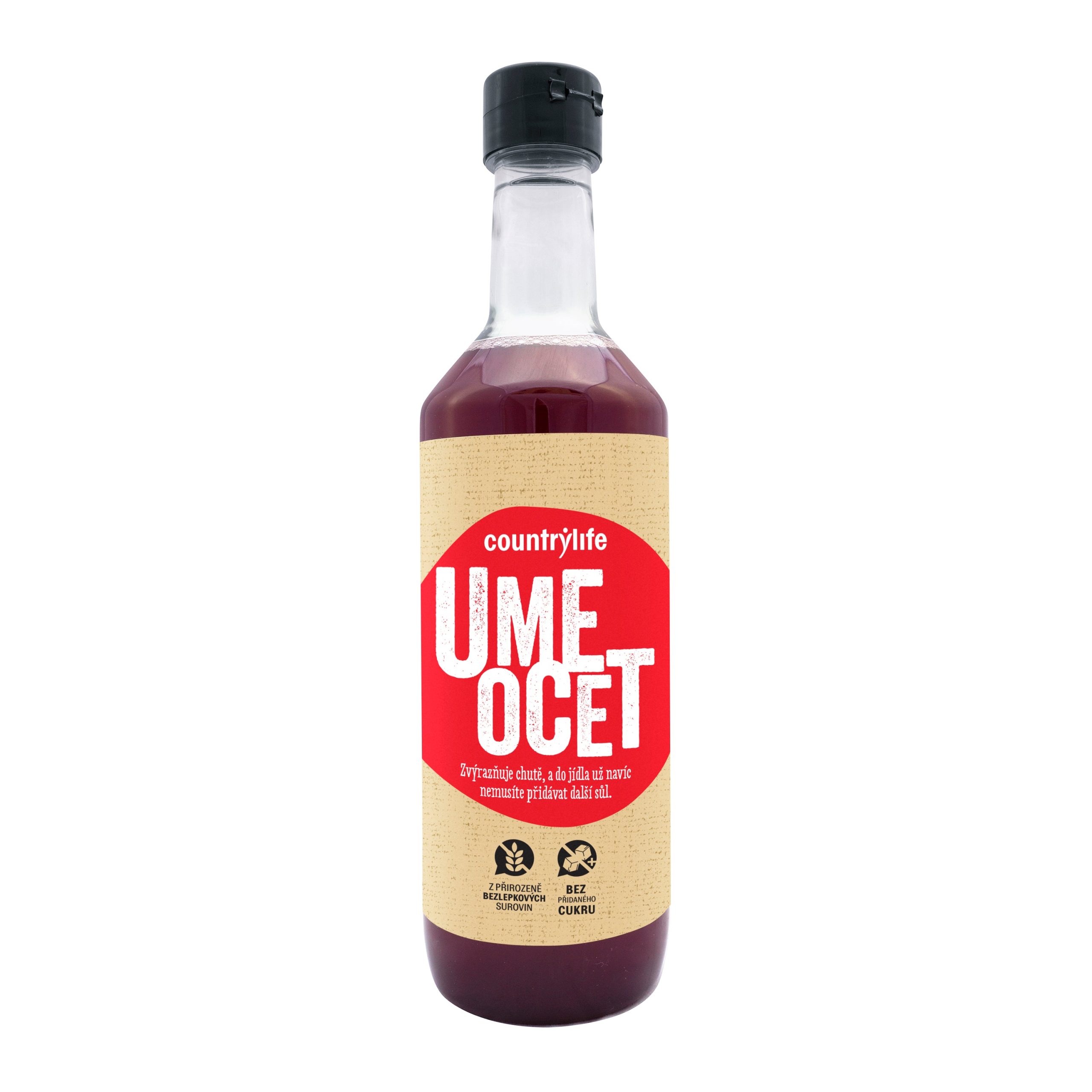 Country Life Umeocet (500 ml) - dodá salátům a luštěninám slanost i ovocitou kyselost Country Life