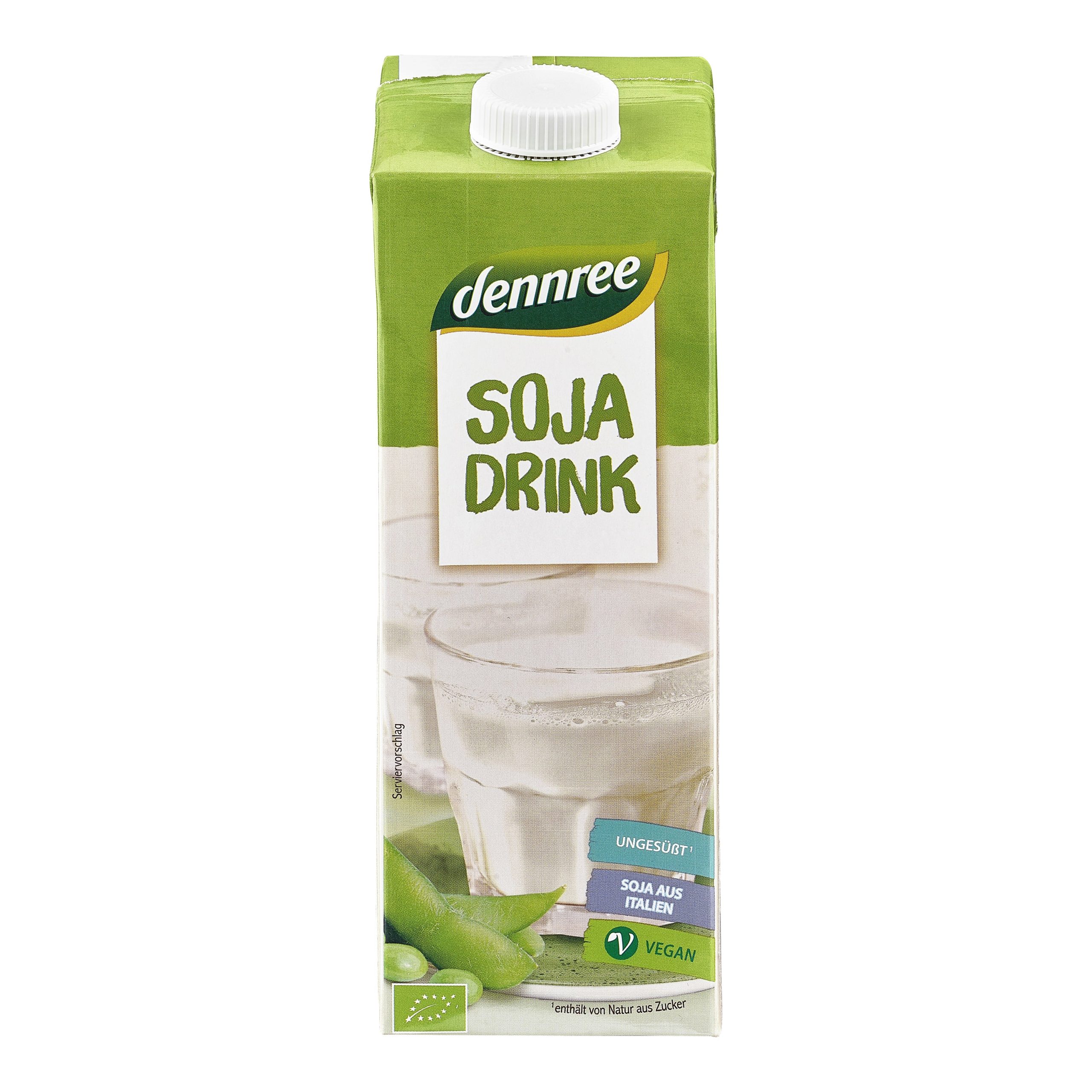 Dennree Nápoj sójový BIO (1 l) - neslazený Dennree