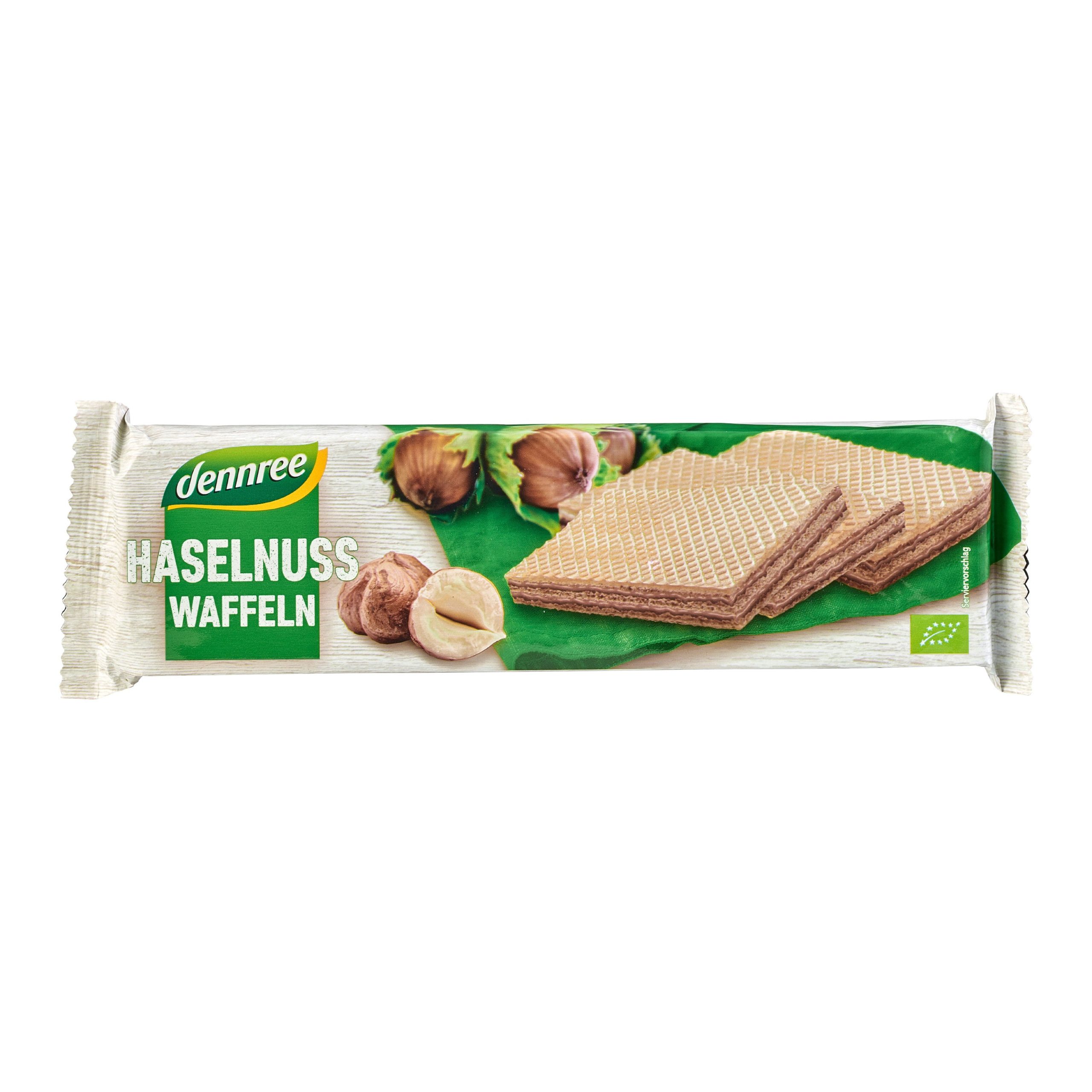 Dennree Oplatky s lískooříškovým krémem BIO (125 g) - křupavá svačinka Dennree