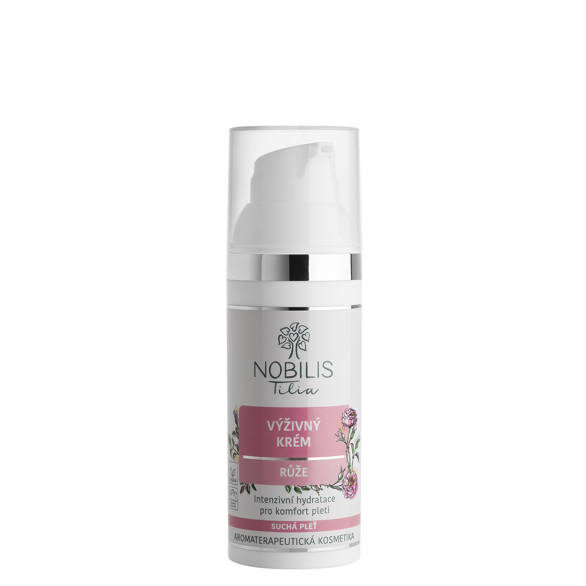 Nobilis Tilia Výživný krém Růže (50 ml) - pro suchou a zralou pleť Nobilis Tilia