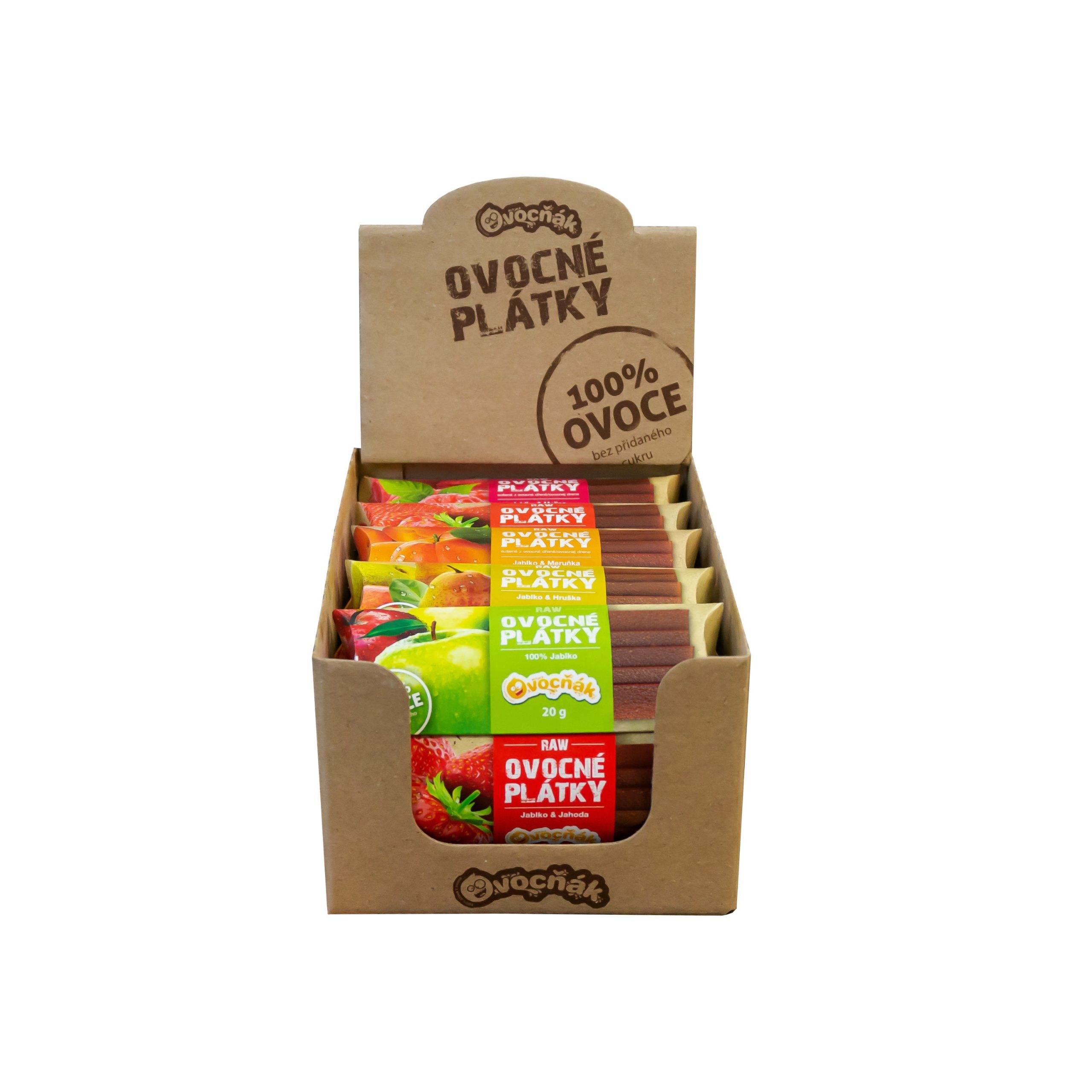 Ovocňák Plátky mix - 5 příchutí (20 x 20 g) Ovocňák