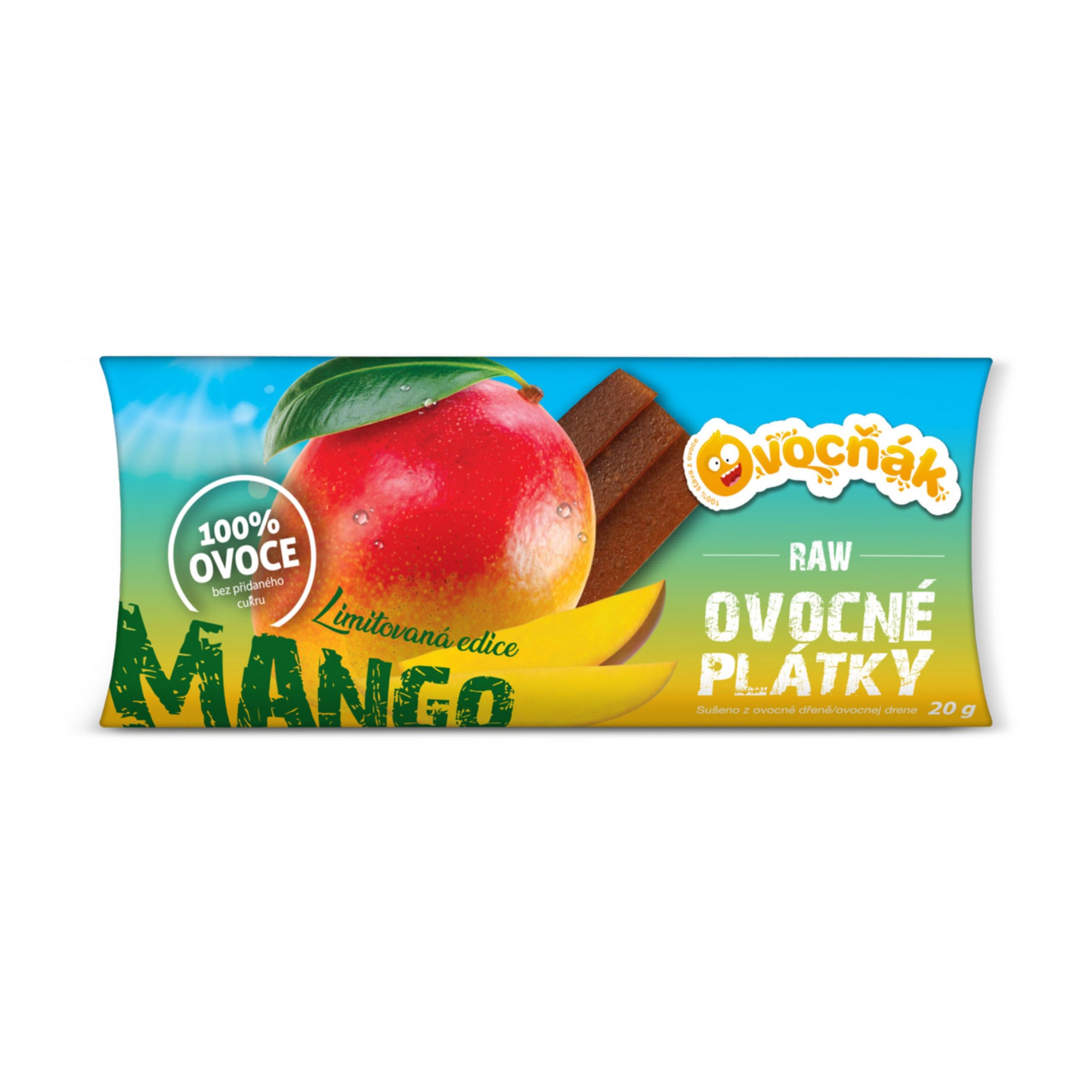 Plátky ovocné jablko-mango 20 g Limitovaná edice  OVOCŇÁK Ovocňák