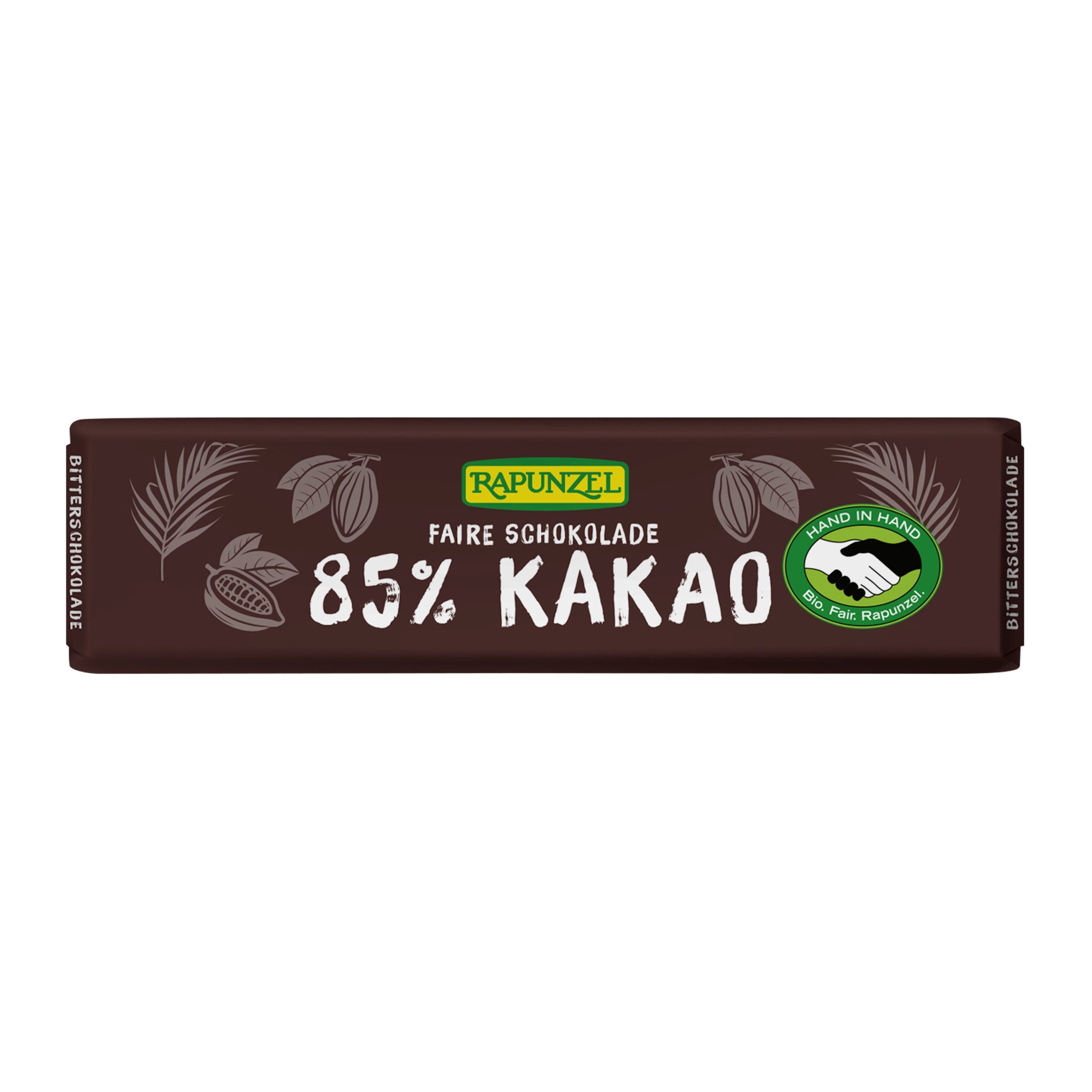 Rapunzel Čokoláda hořká 85 % mini BIO (20 g) - extra hořká s kapkou vanilky do kapsy Rapunzel