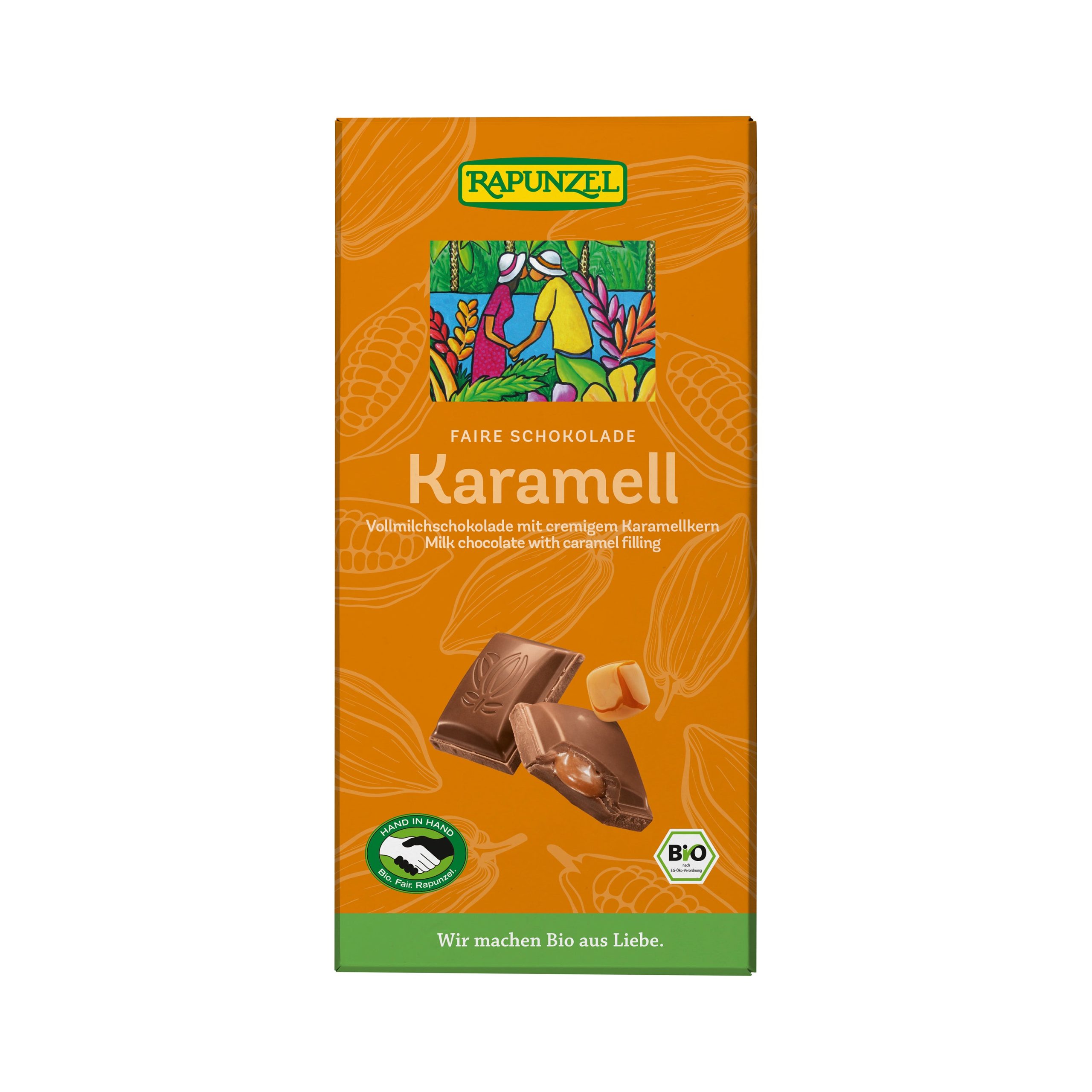 Rapunzel Čokoláda mléčná karamel BIO (100 g) - sladko-slaná závislost podle švýcarské tradice Rapunzel