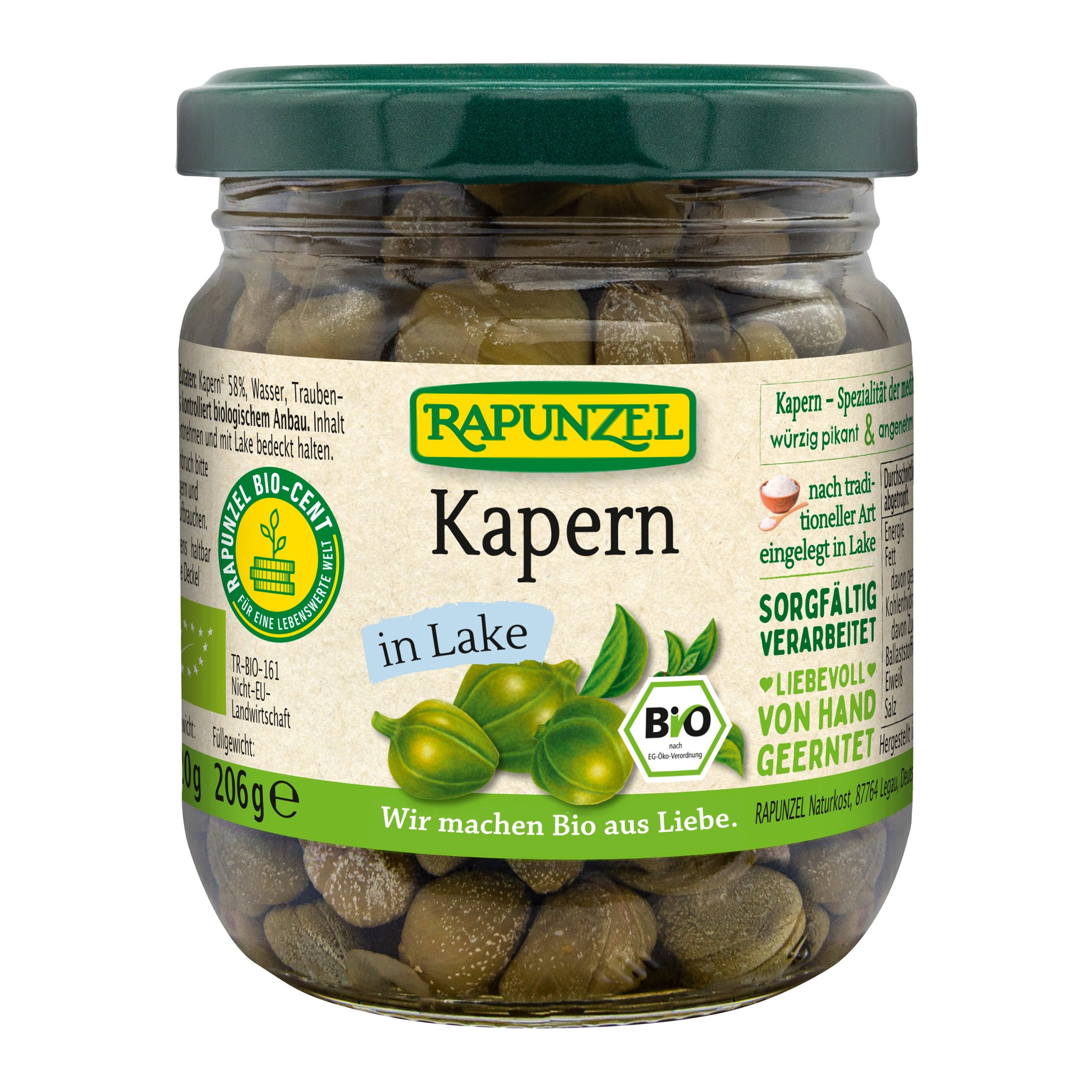 Rapunzel Kapary ve slaném nálevu BIO (206 g) - ručně sbíraná poupata pro vylepšení chuti Rapunzel